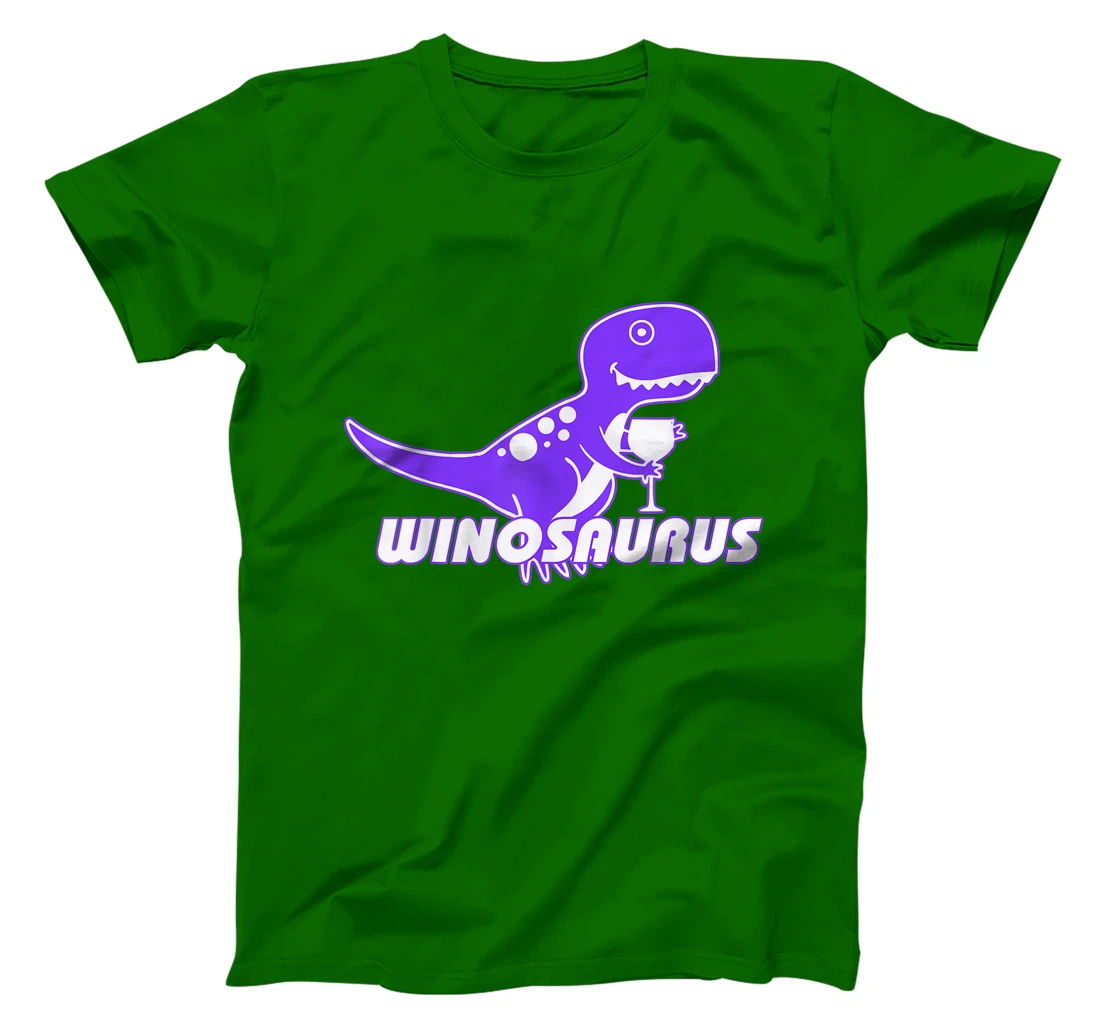 Winosaurus Purple - Funny Wine Dinosaur Pun Vineyard T-Shirt, Women T-Shirt