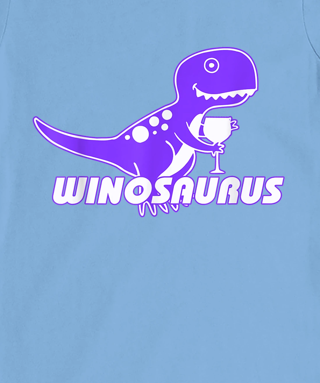 Winosaurus Purple - Funny Wine Dinosaur Pun Vineyard T-Shirt, Women T-Shirt