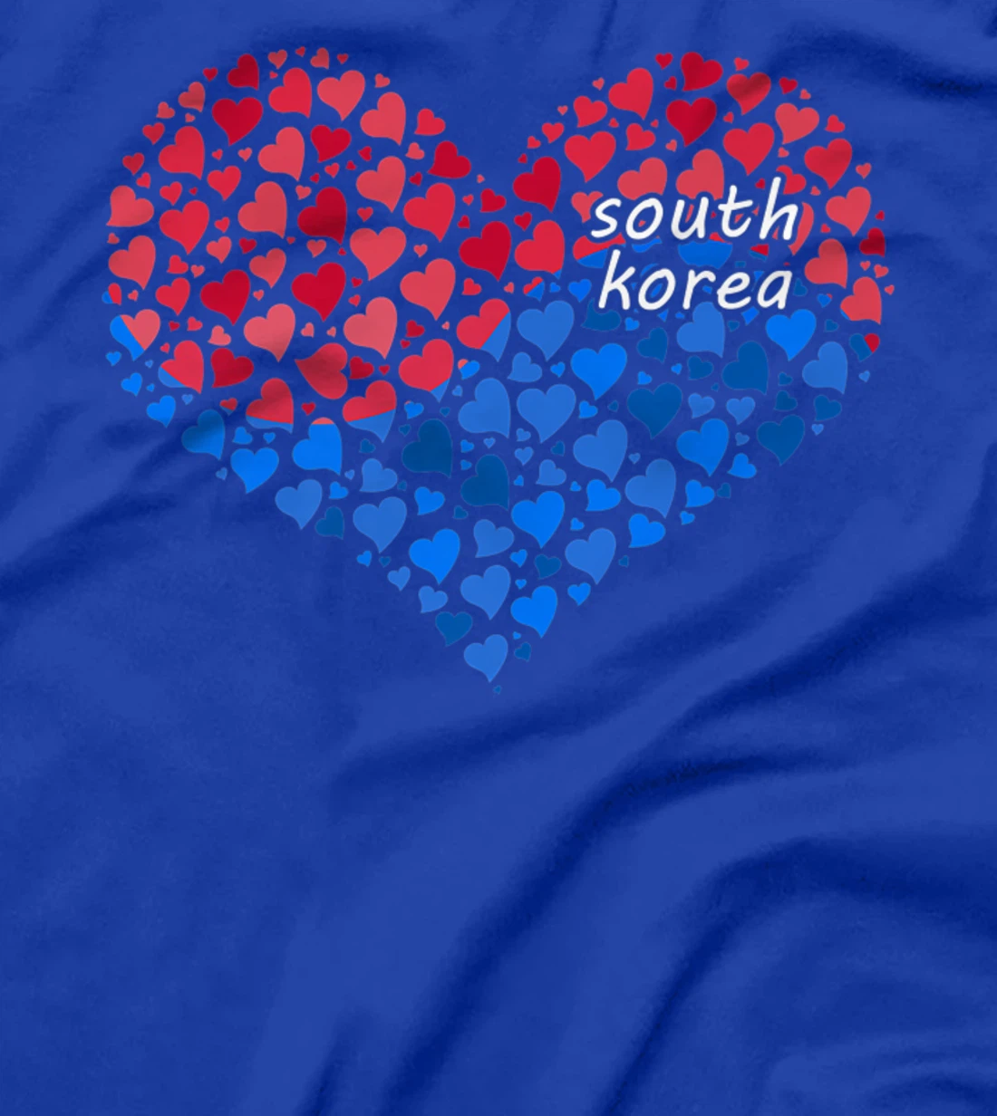 South Korea Flag Korean Heart Love T-Shirt, Kid T-Shirt and Women T-Shirt