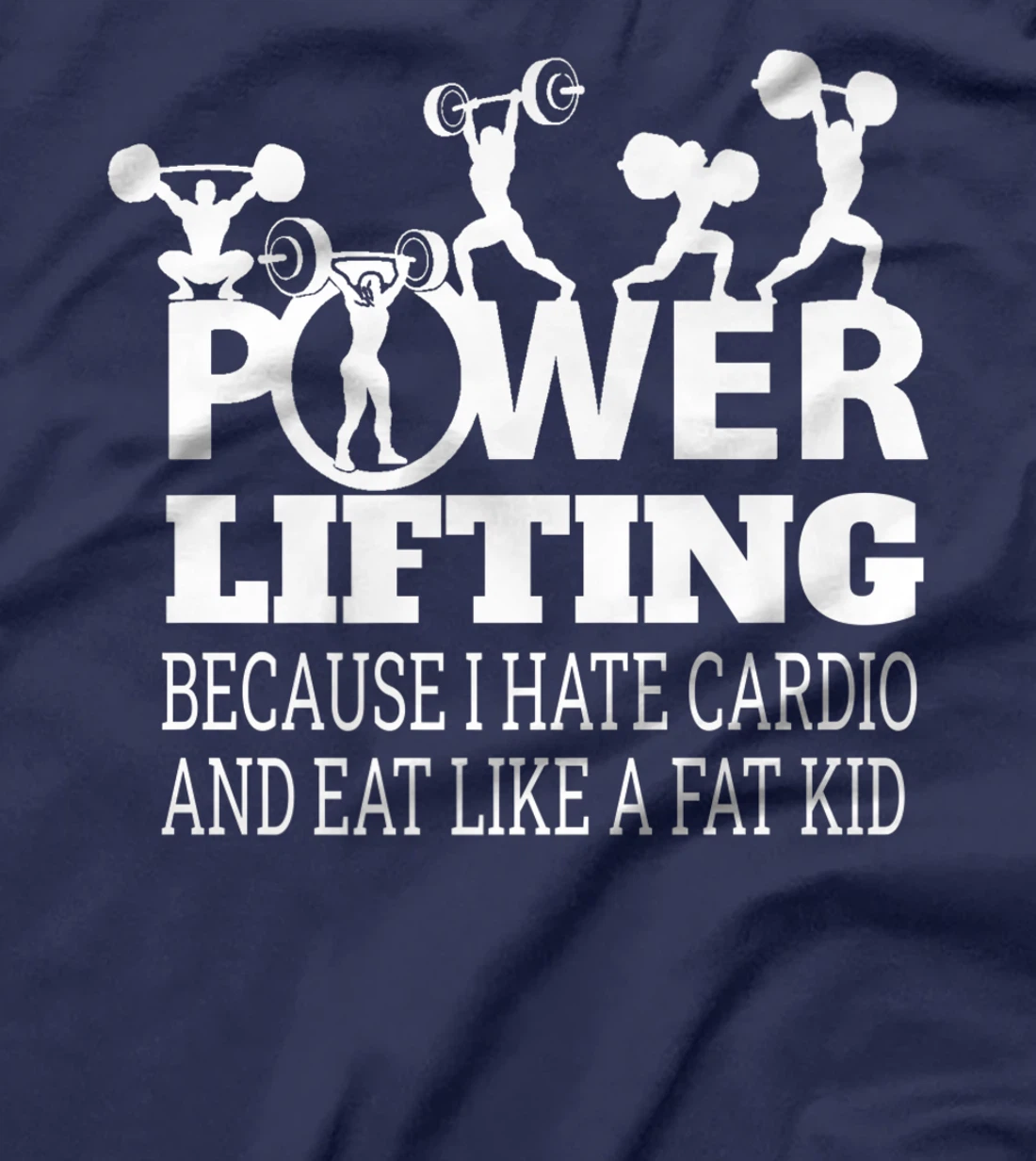 Powerlifting Because I Hate Cardio Humor Sarcasm Gym Costume T-Shirt, Women T-Shirt