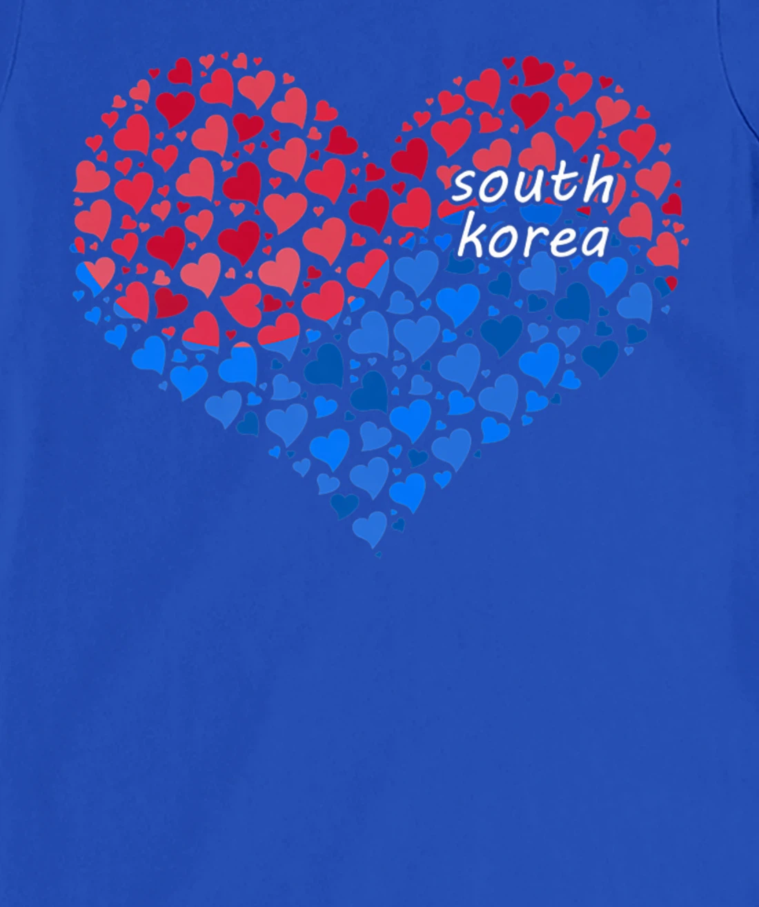 South Korea Flag Korean Heart Love T-Shirt, Kid T-Shirt and Women T-Shirt