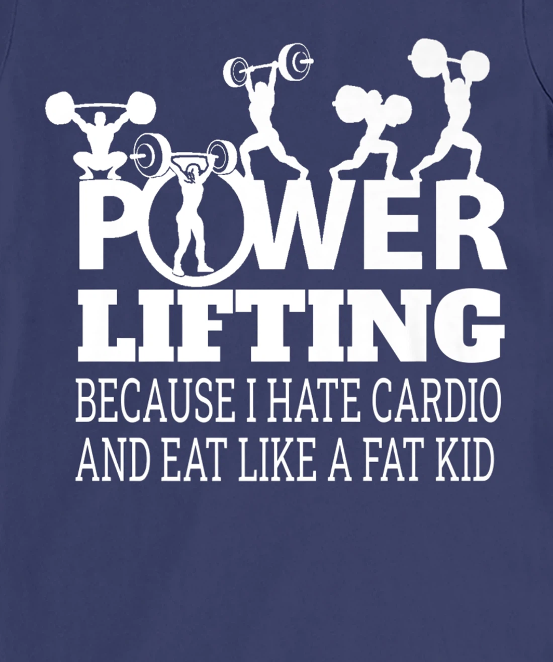 Powerlifting Because I Hate Cardio Humor Sarcasm Gym Costume T-Shirt, Women T-Shirt