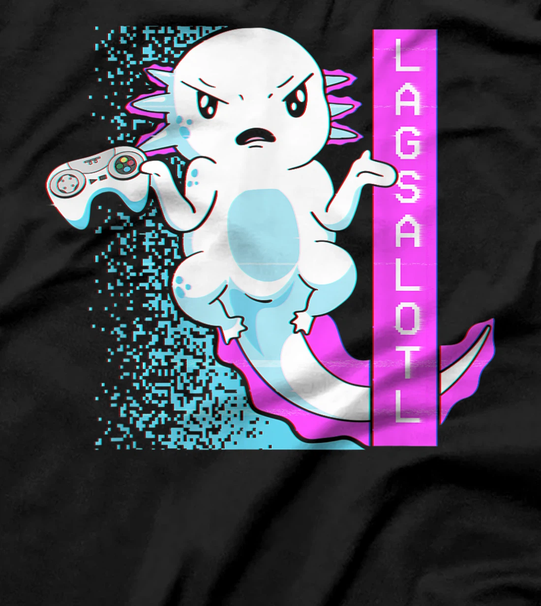 Axolotl Gamer Lag Funny Video Gaming Game Lagsalotl T-Shirt, Kid T-Shirt and Women T-Shirt