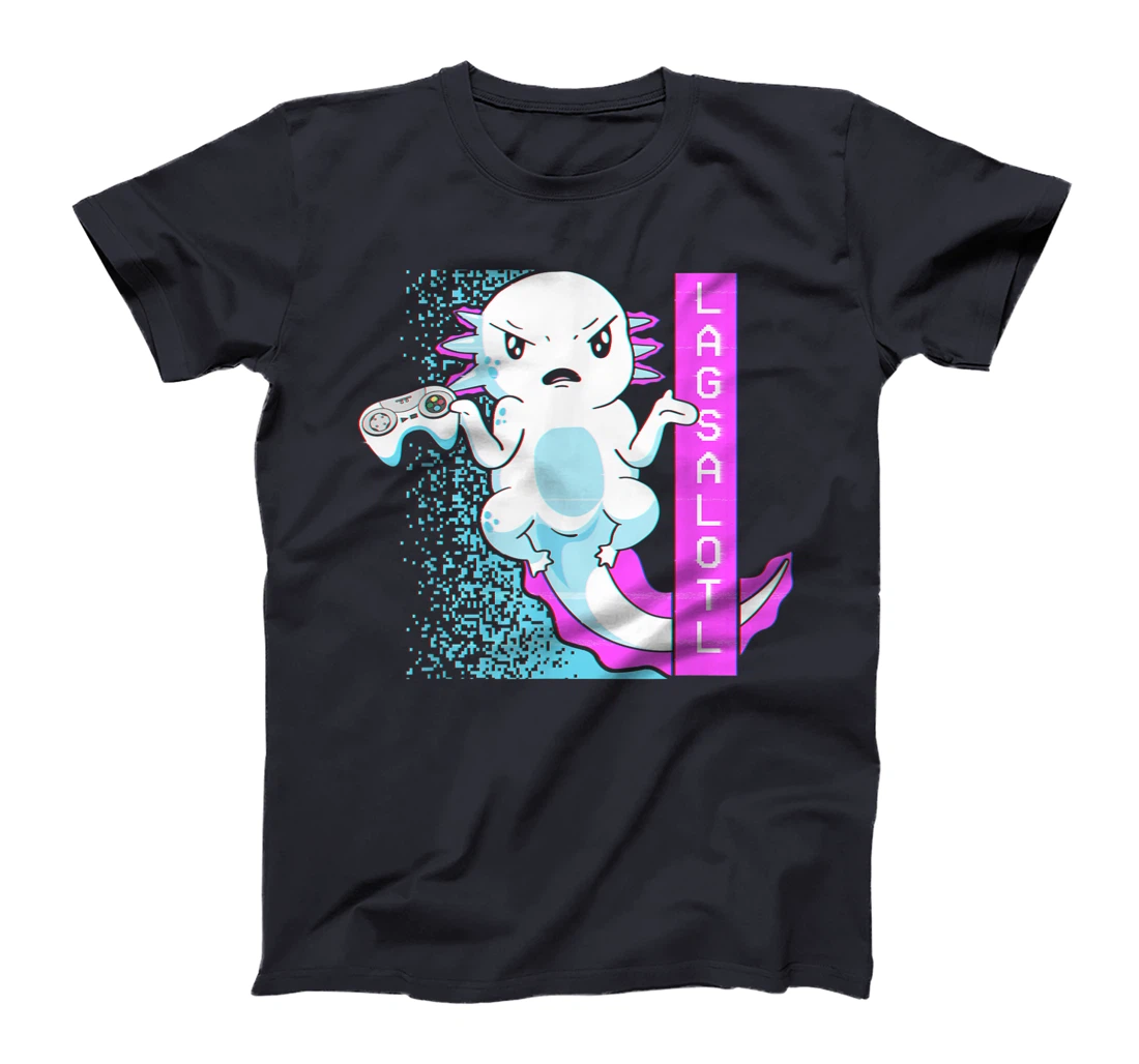 Axolotl Gamer Lag Funny Video Gaming Game Lagsalotl T-Shirt, Kid T-Shirt and Women T-Shirt