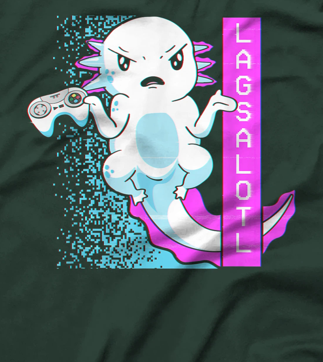 Axolotl Gamer Lag Funny Video Gaming Game Lagsalotl T-Shirt, Kid T-Shirt and Women T-Shirt