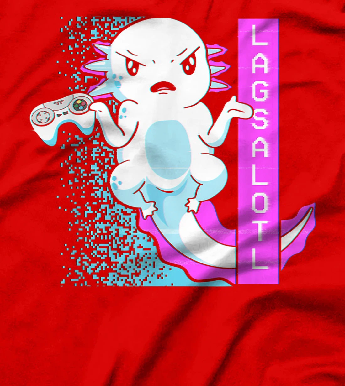 Axolotl Gamer Lag Funny Video Gaming Game Lagsalotl T-Shirt, Kid T-Shirt and Women T-Shirt