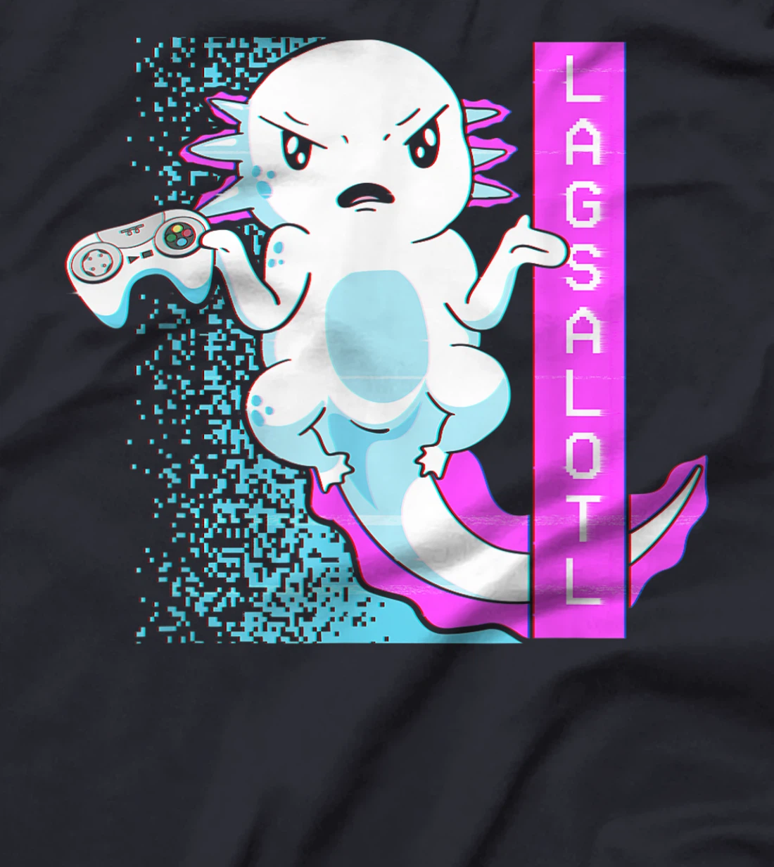 Axolotl Gamer Lag Funny Video Gaming Game Lagsalotl T-Shirt, Kid T-Shirt and Women T-Shirt
