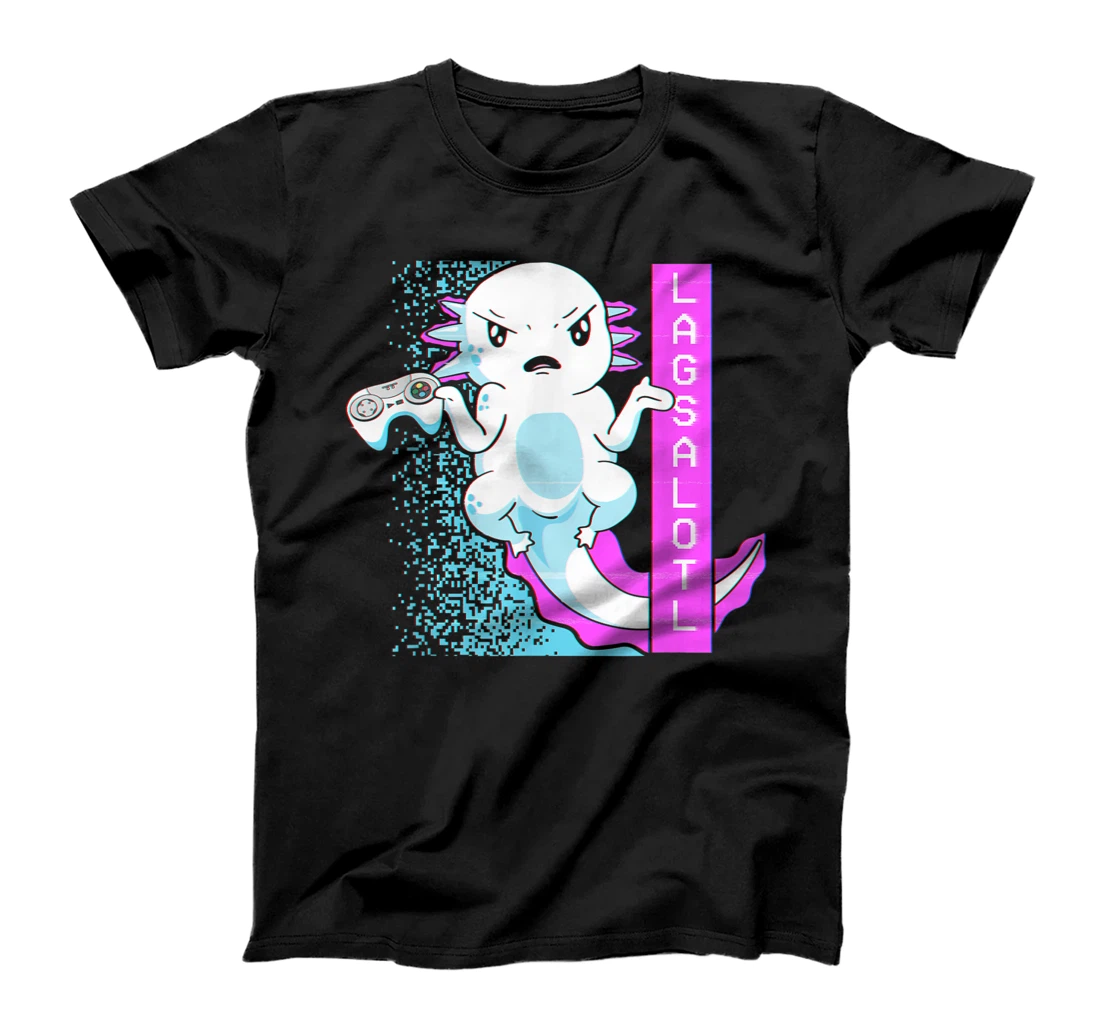 Axolotl Gamer Lag Funny Video Gaming Game Lagsalotl T-Shirt, Kid T-Shirt and Women T-Shirt