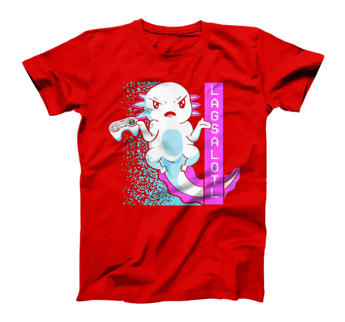 Axolotl Gamer Lag Funny Video Gaming Game Lagsalotl T-Shirt, Kid T-Shirt and Women T-Shirt