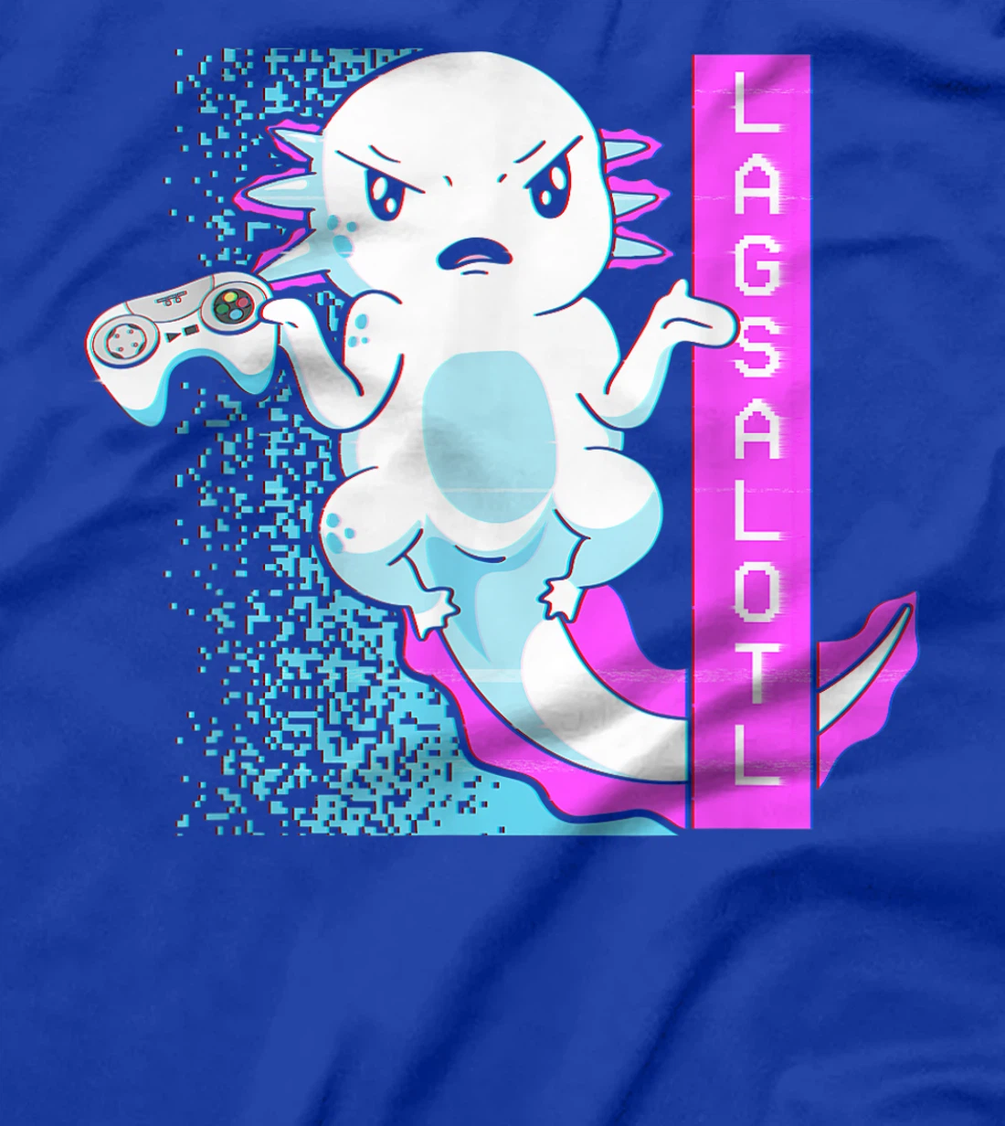 Axolotl Gamer Lag Funny Video Gaming Game Lagsalotl T-Shirt, Kid T-Shirt and Women T-Shirt