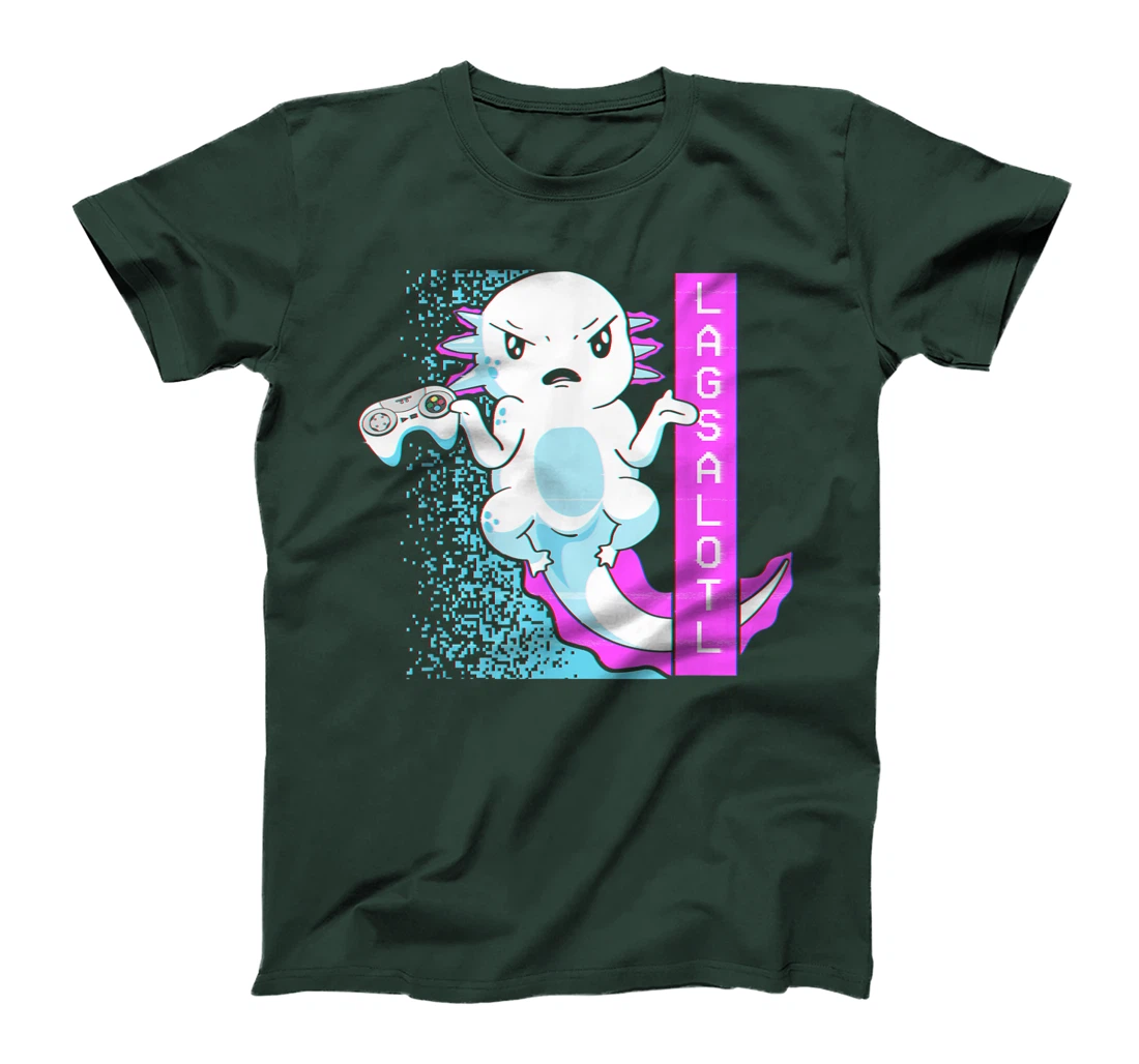 Axolotl Gamer Lag Funny Video Gaming Game Lagsalotl T-Shirt, Kid T-Shirt and Women T-Shirt