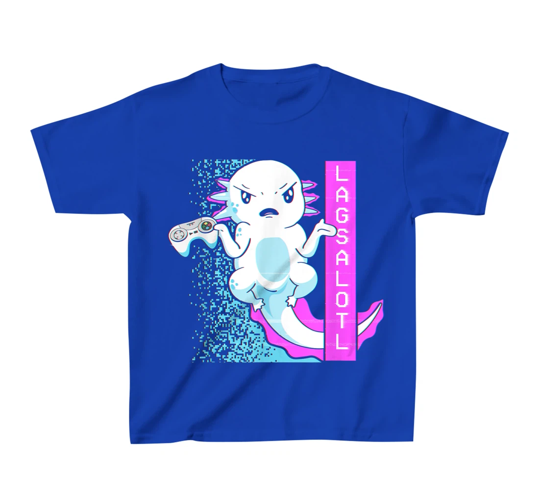 Axolotl Gamer Lag Funny Video Gaming Game Lagsalotl T-Shirt, Kid T-Shirt and Women T-Shirt