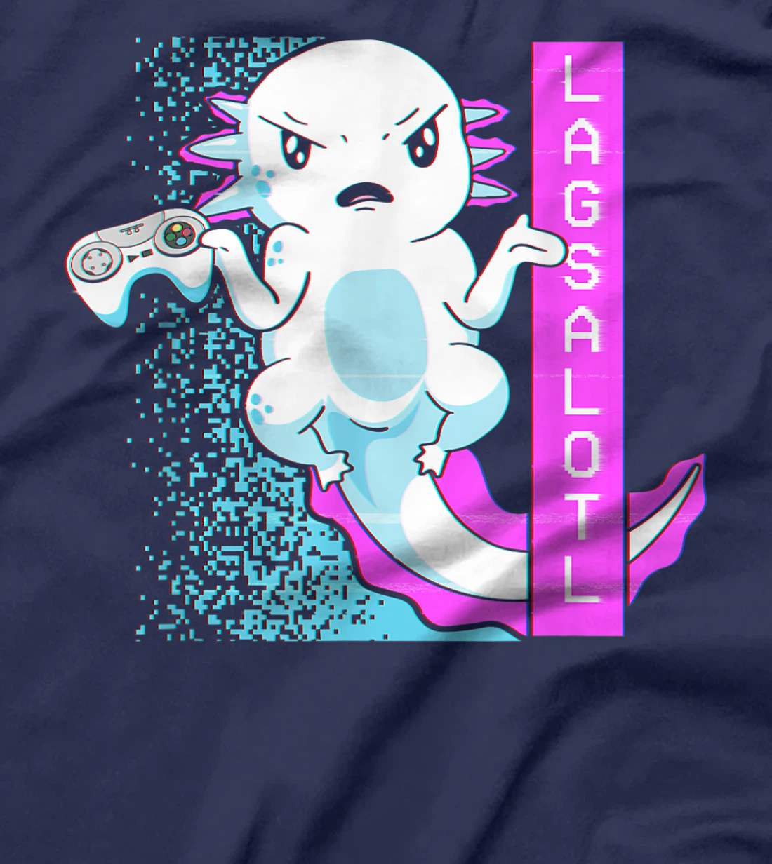 Axolotl Gamer Lag Funny Video Gaming Game Lagsalotl T-Shirt, Kid T-Shirt and Women T-Shirt