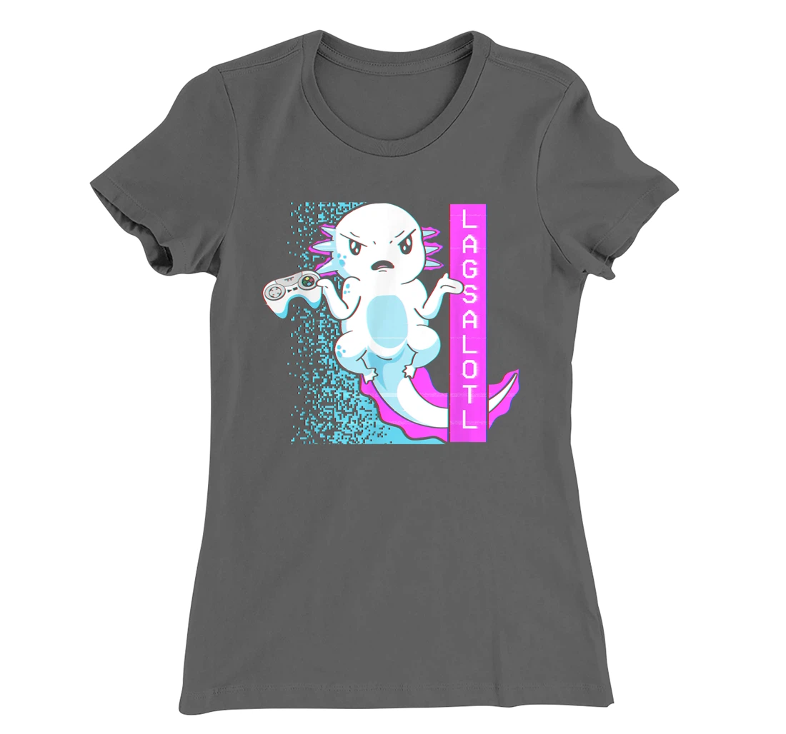 Axolotl Gamer Lag Funny Video Gaming Game Lagsalotl T-Shirt, Kid T-Shirt and Women T-Shirt