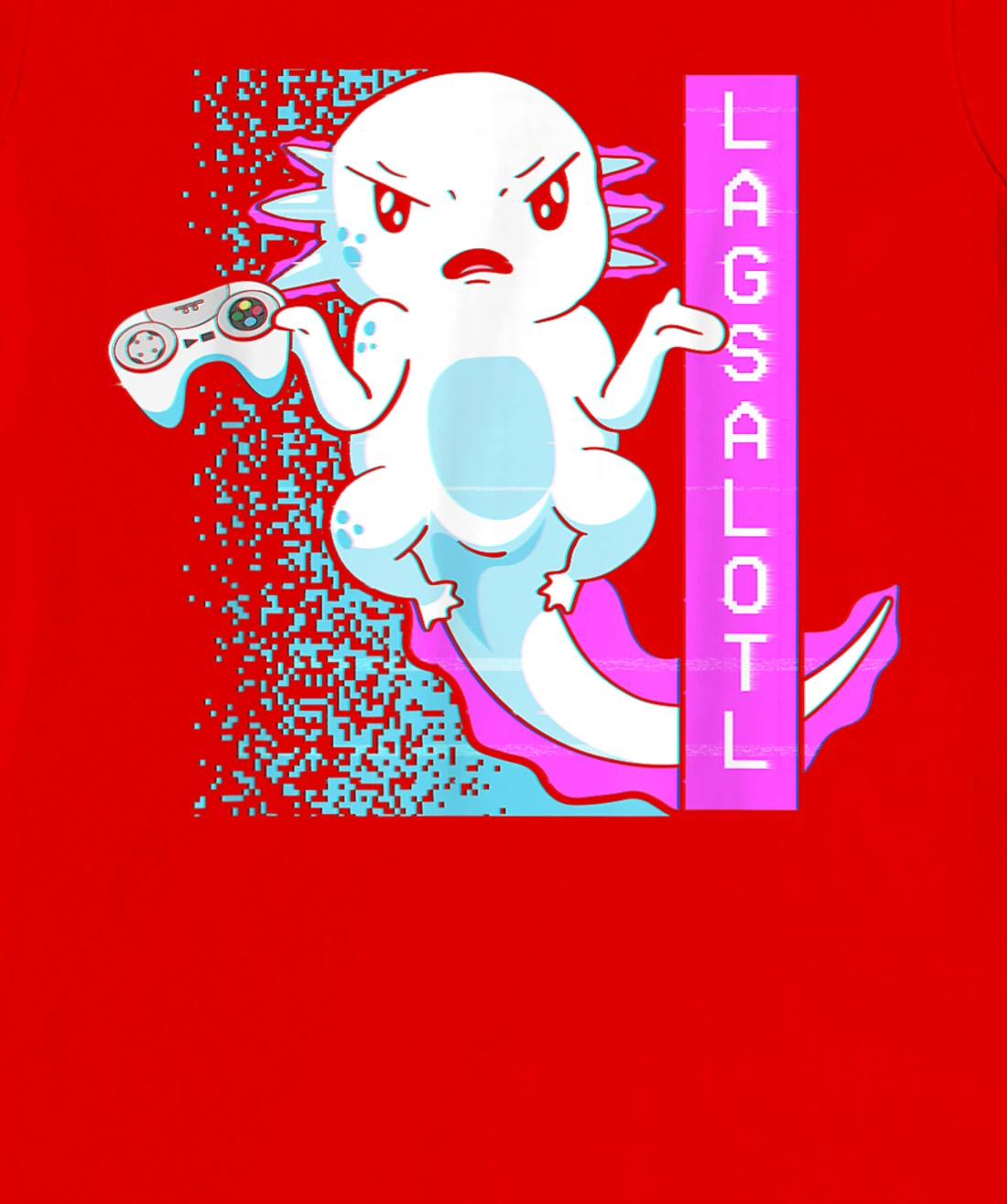 Axolotl Gamer Lag Funny Video Gaming Game Lagsalotl T-Shirt, Kid T-Shirt and Women T-Shirt