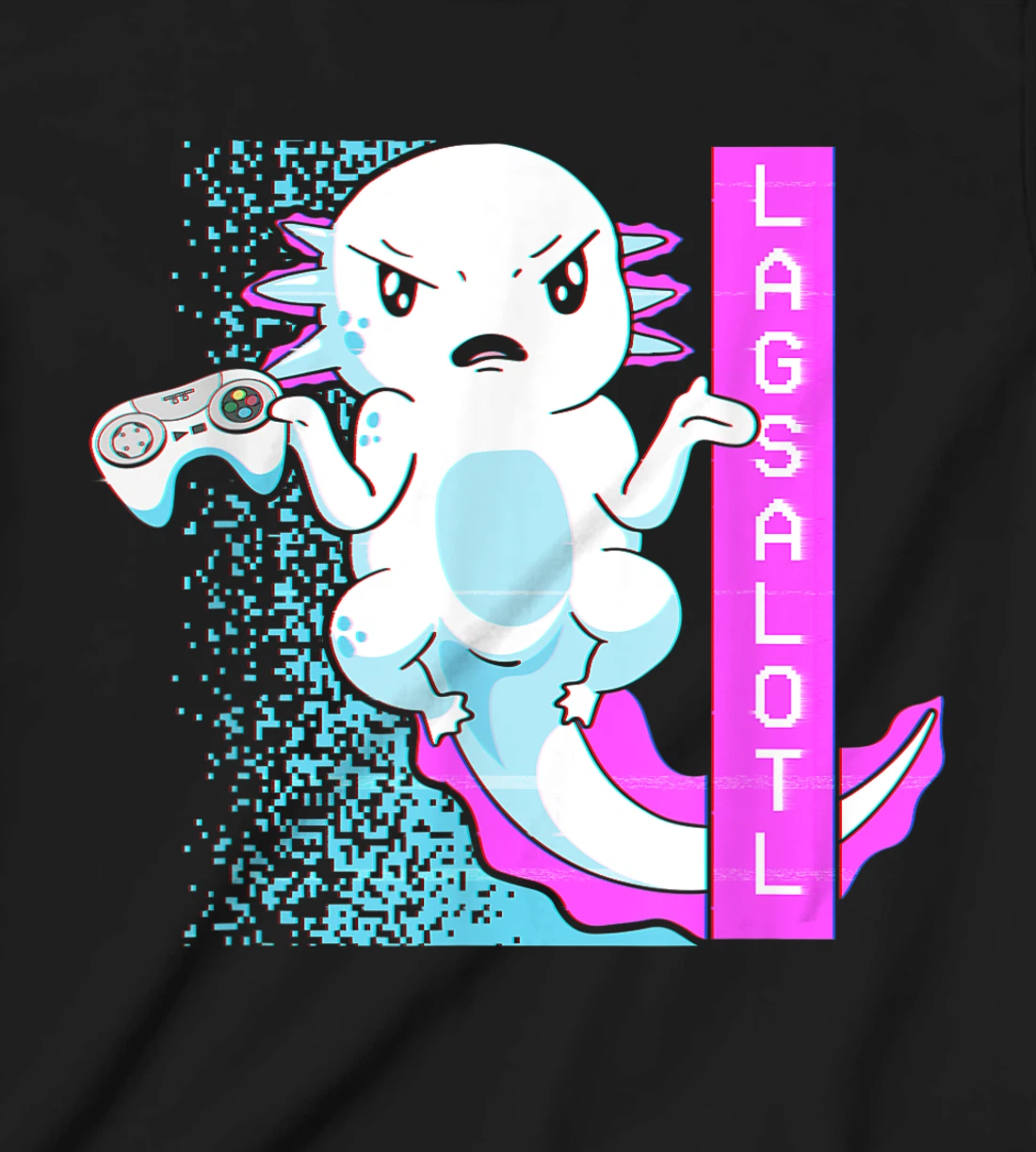 Axolotl Gamer Lag Funny Video Gaming Game Lagsalotl T-Shirt, Kid T-Shirt and Women T-Shirt