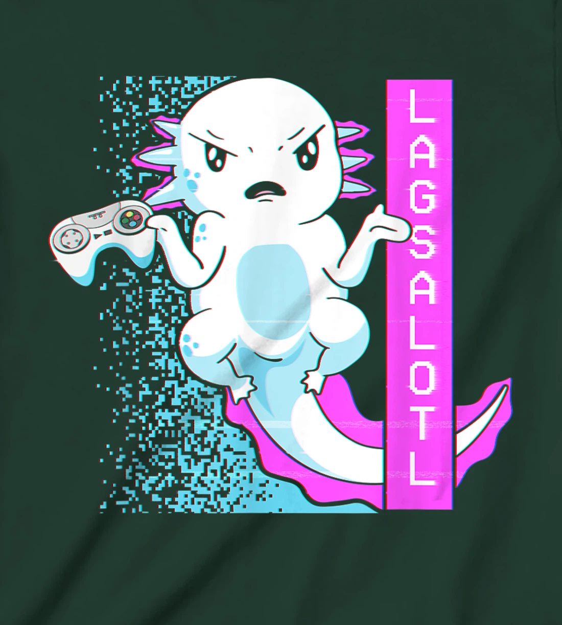 Axolotl Gamer Lag Funny Video Gaming Game Lagsalotl T-Shirt, Kid T-Shirt and Women T-Shirt