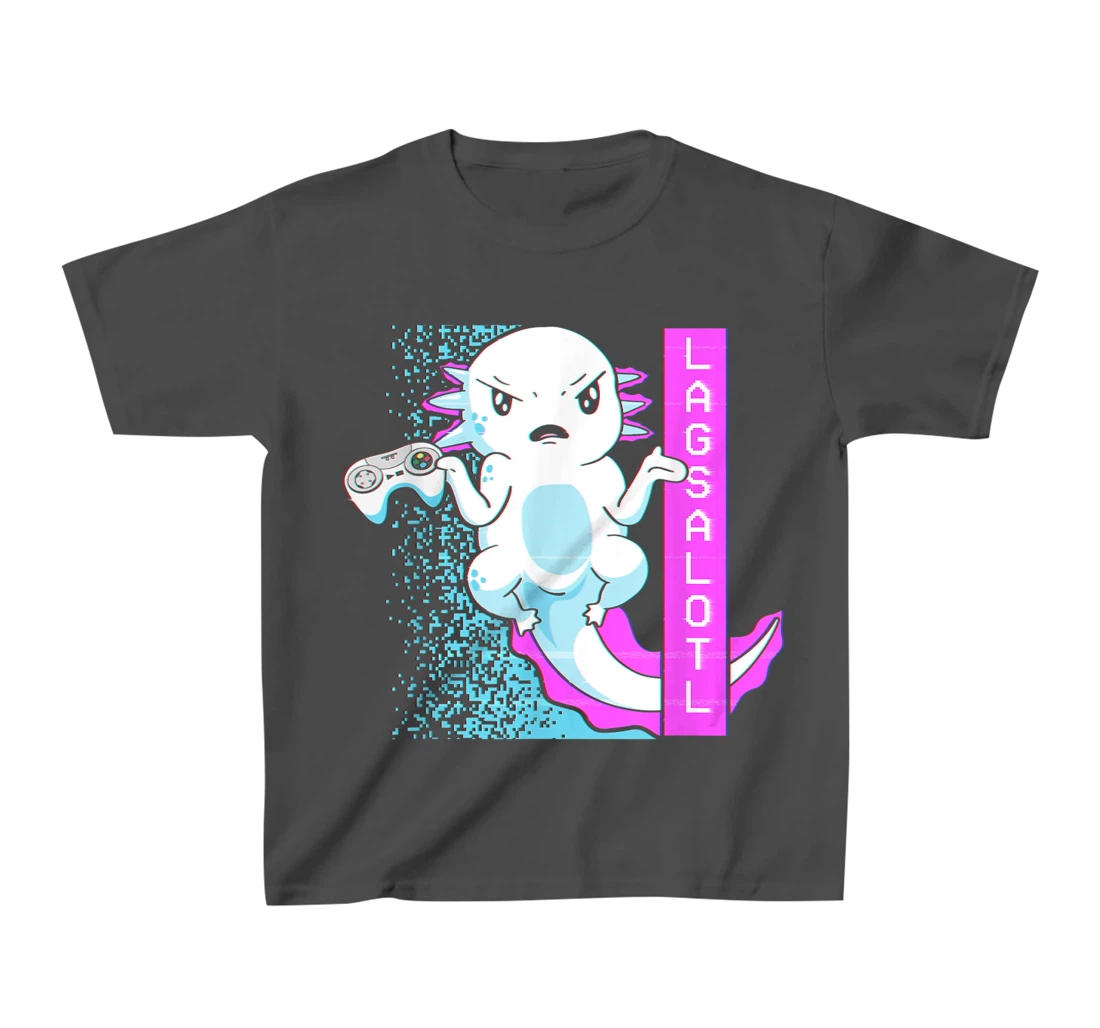 Axolotl Gamer Lag Funny Video Gaming Game Lagsalotl T-Shirt, Kid T-Shirt and Women T-Shirt