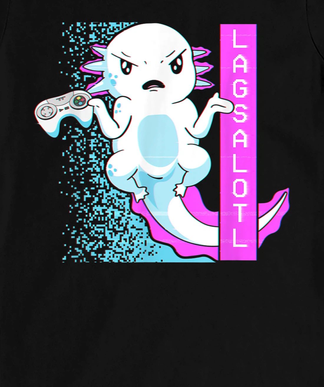 Axolotl Gamer Lag Funny Video Gaming Game Lagsalotl T-Shirt, Kid T-Shirt and Women T-Shirt
