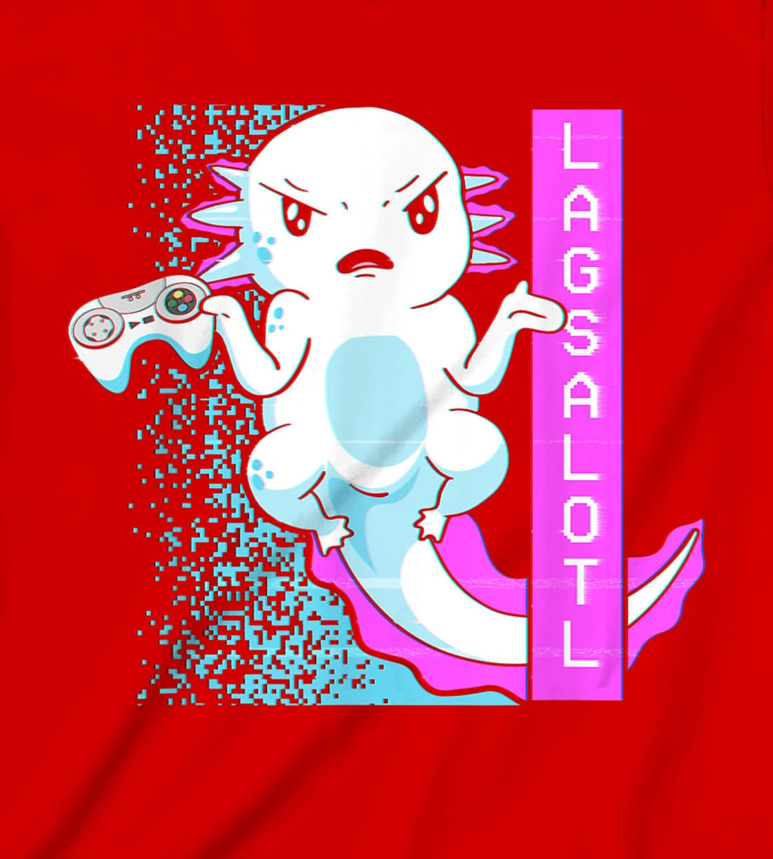 Axolotl Gamer Lag Funny Video Gaming Game Lagsalotl T-Shirt, Kid T-Shirt and Women T-Shirt