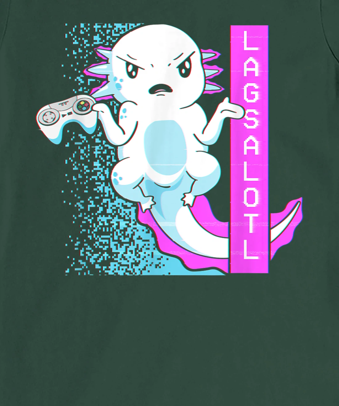 Axolotl Gamer Lag Funny Video Gaming Game Lagsalotl T-Shirt, Kid T-Shirt and Women T-Shirt