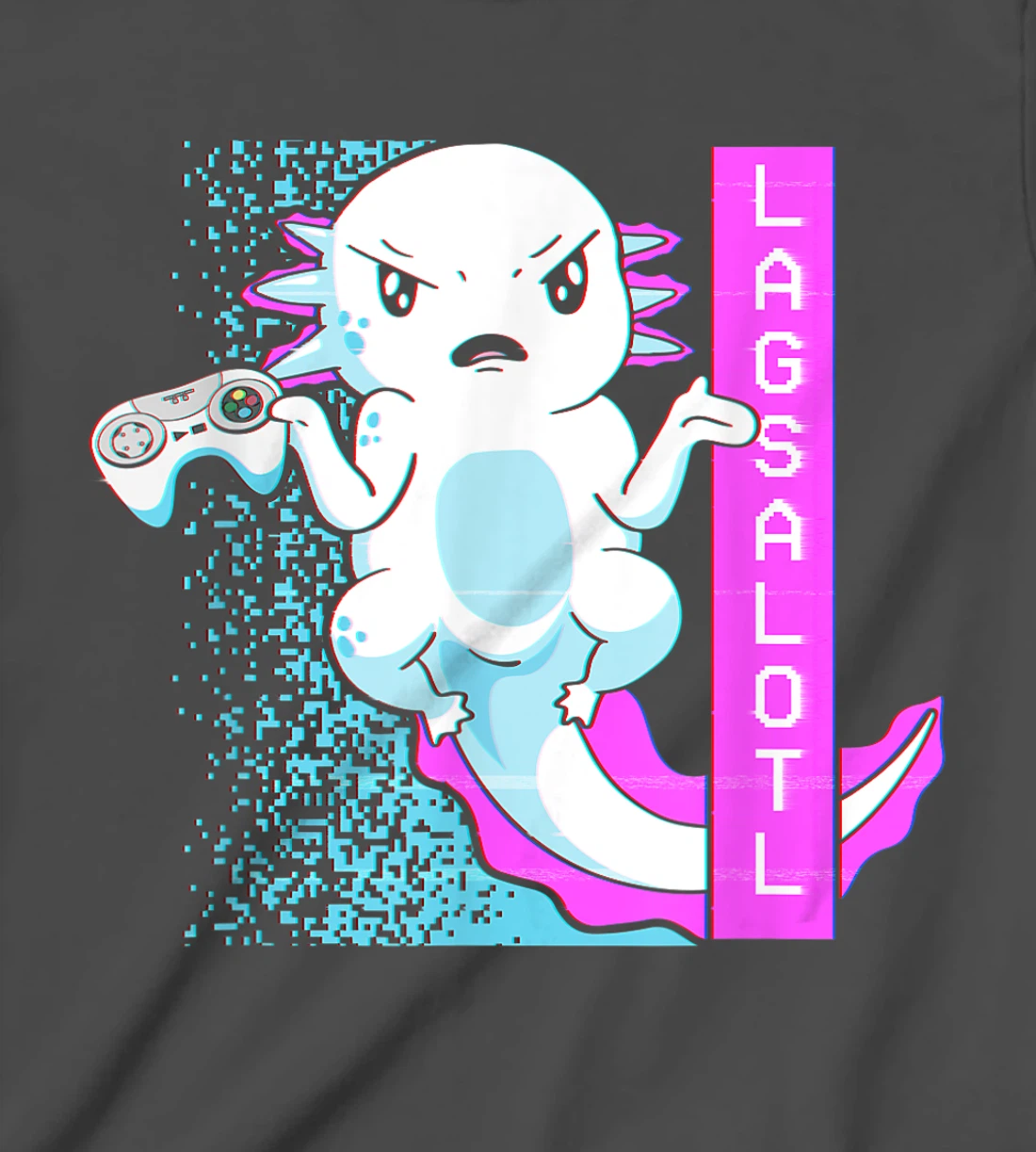 Axolotl Gamer Lag Funny Video Gaming Game Lagsalotl T-Shirt, Kid T-Shirt and Women T-Shirt