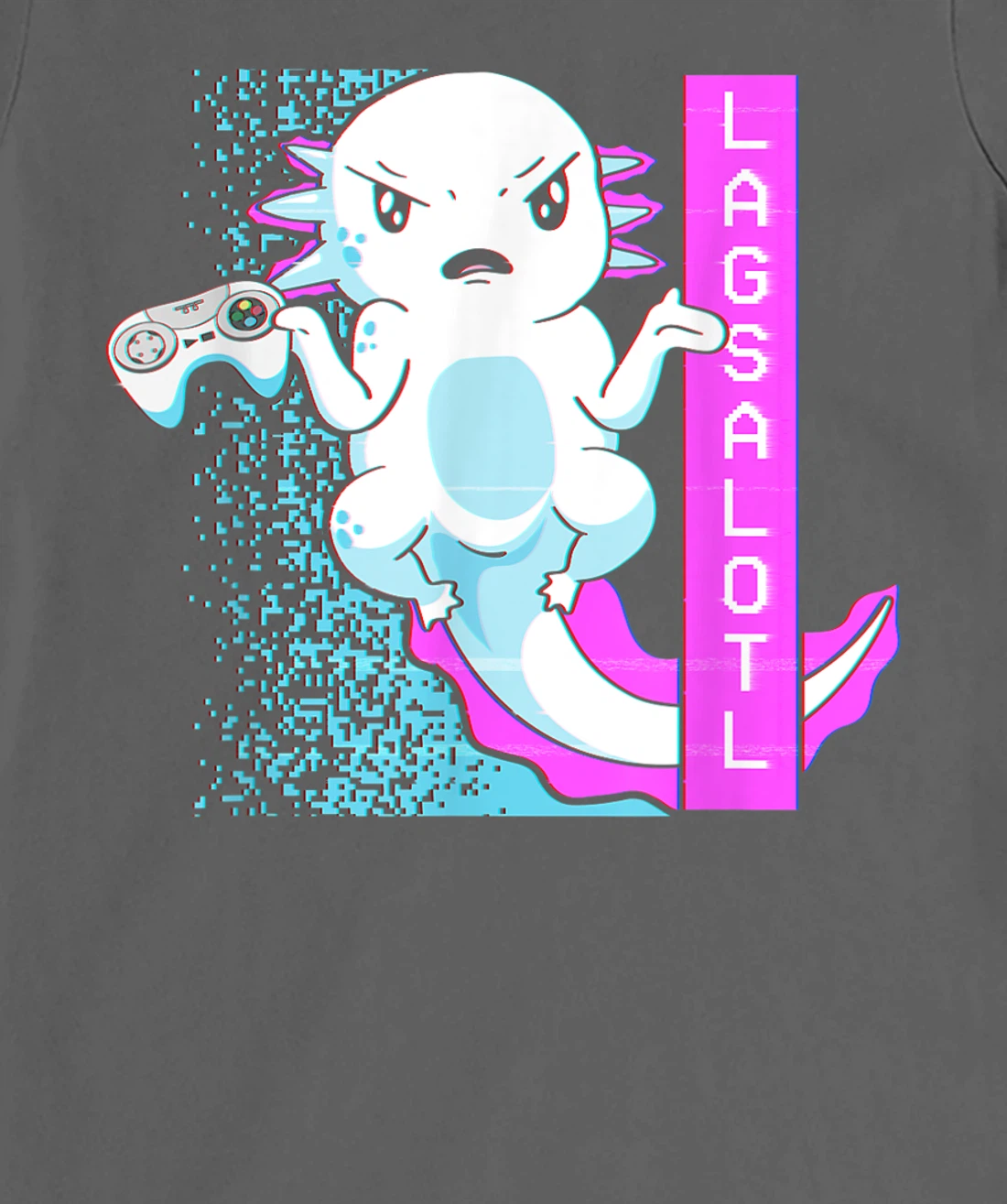 Axolotl Gamer Lag Funny Video Gaming Game Lagsalotl T-Shirt, Kid T-Shirt and Women T-Shirt