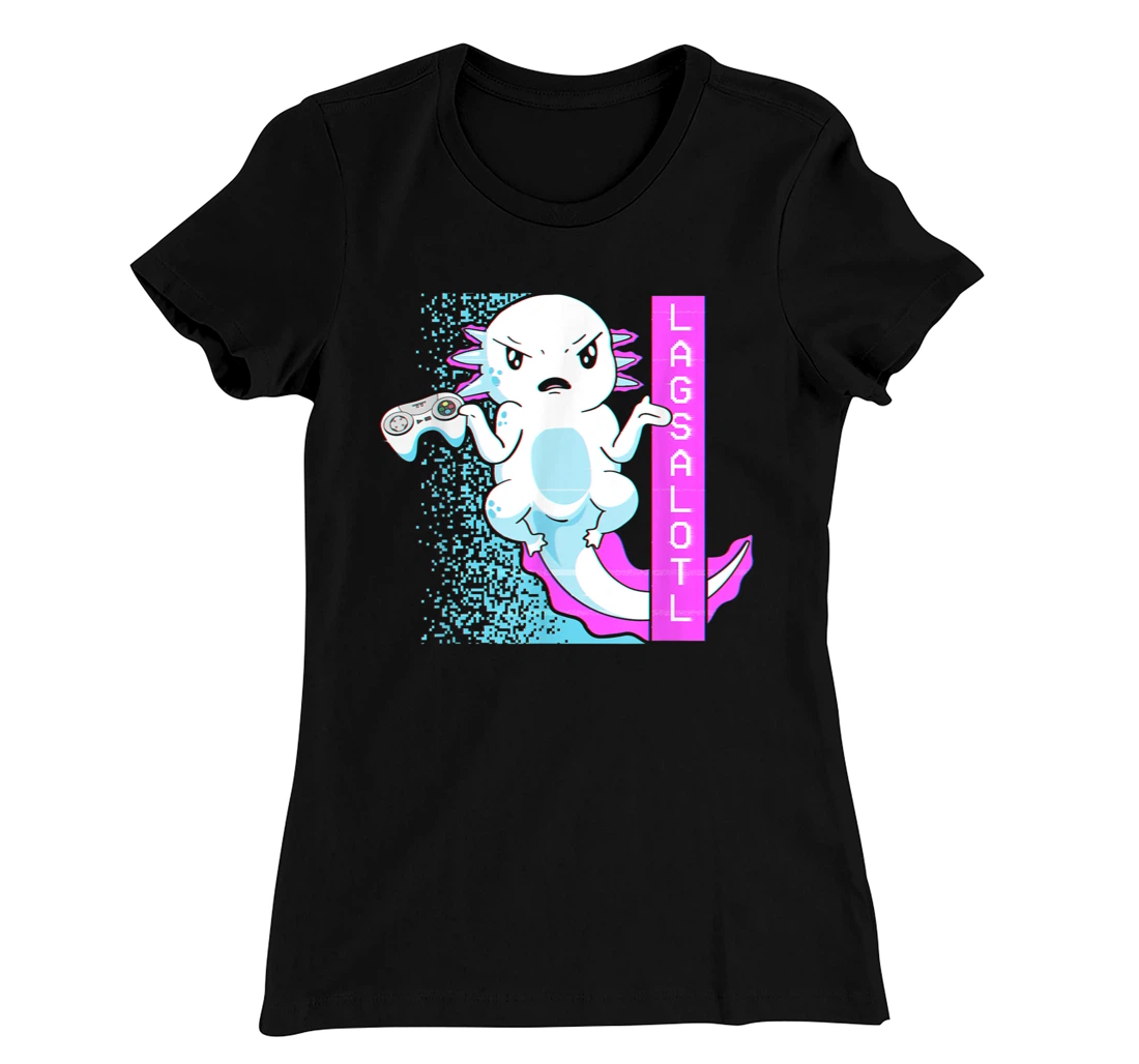 Axolotl Gamer Lag Funny Video Gaming Game Lagsalotl T-Shirt, Kid T-Shirt and Women T-Shirt