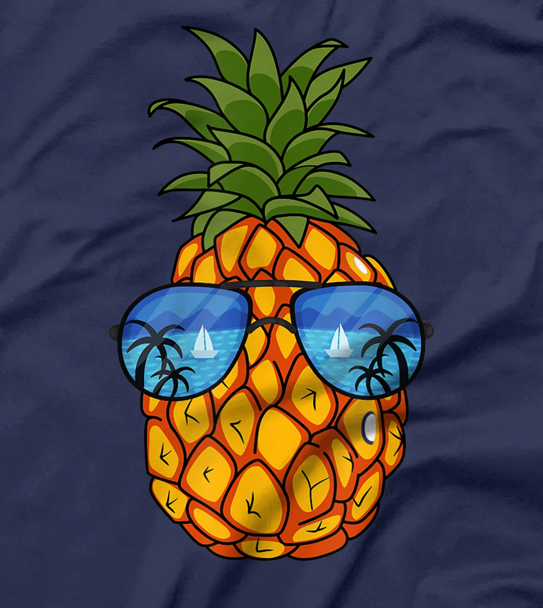 Funny Pineapple Sunglasses Aloha Beaches Hawaii Hawaiian Tee T-Shirt, Kid T-Shirt and Women T-Shirt