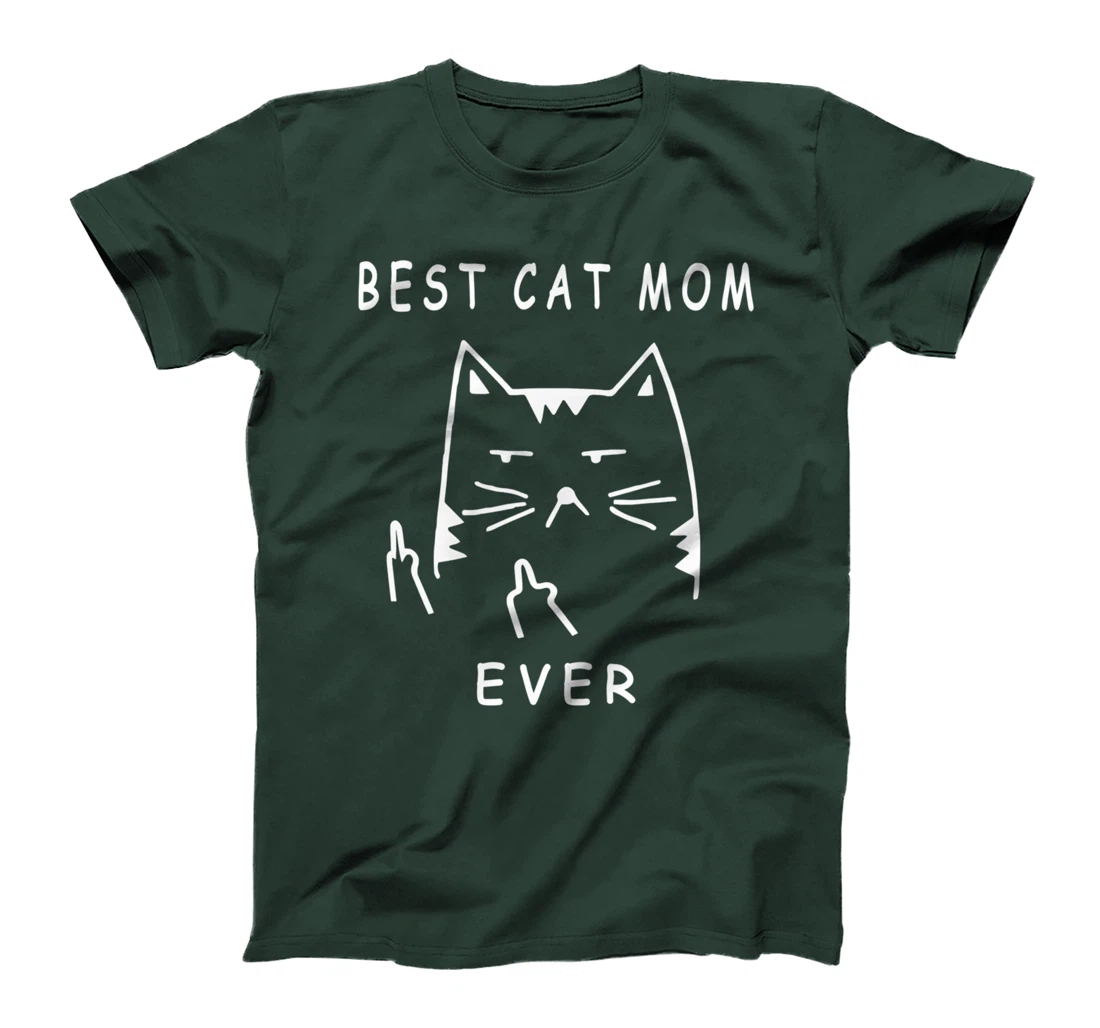 funny cat best cat mom ever meow with my cat funny gift T-Shirt