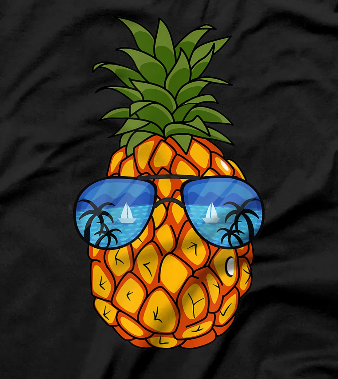 Funny Pineapple Sunglasses Aloha Beaches Hawaii Hawaiian Tee T-Shirt, Kid T-Shirt and Women T-Shirt