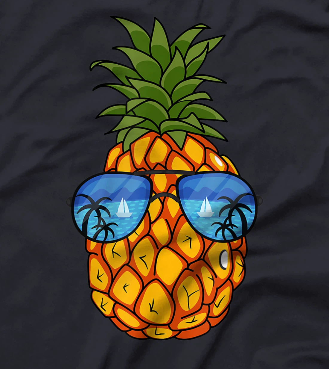 Funny Pineapple Sunglasses Aloha Beaches Hawaii Hawaiian Tee T-Shirt, Kid T-Shirt and Women T-Shirt