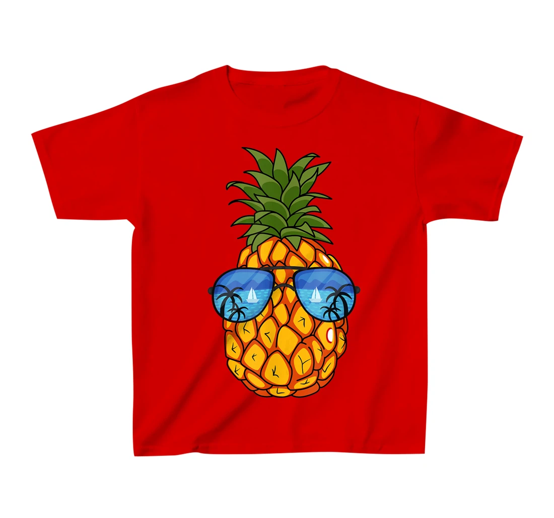 Funny Pineapple Sunglasses Aloha Beaches Hawaii Hawaiian Tee T-Shirt, Kid T-Shirt and Women T-Shirt