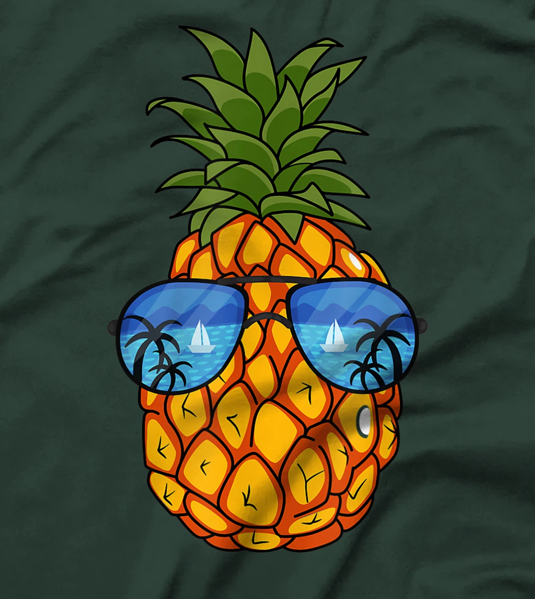 Funny Pineapple Sunglasses Aloha Beaches Hawaii Hawaiian Tee T-Shirt, Kid T-Shirt and Women T-Shirt