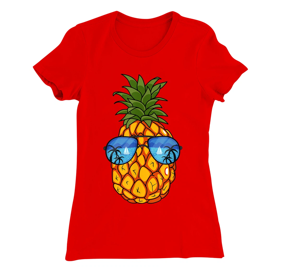 Funny Pineapple Sunglasses Aloha Beaches Hawaii Hawaiian Tee T-Shirt, Kid T-Shirt and Women T-Shirt