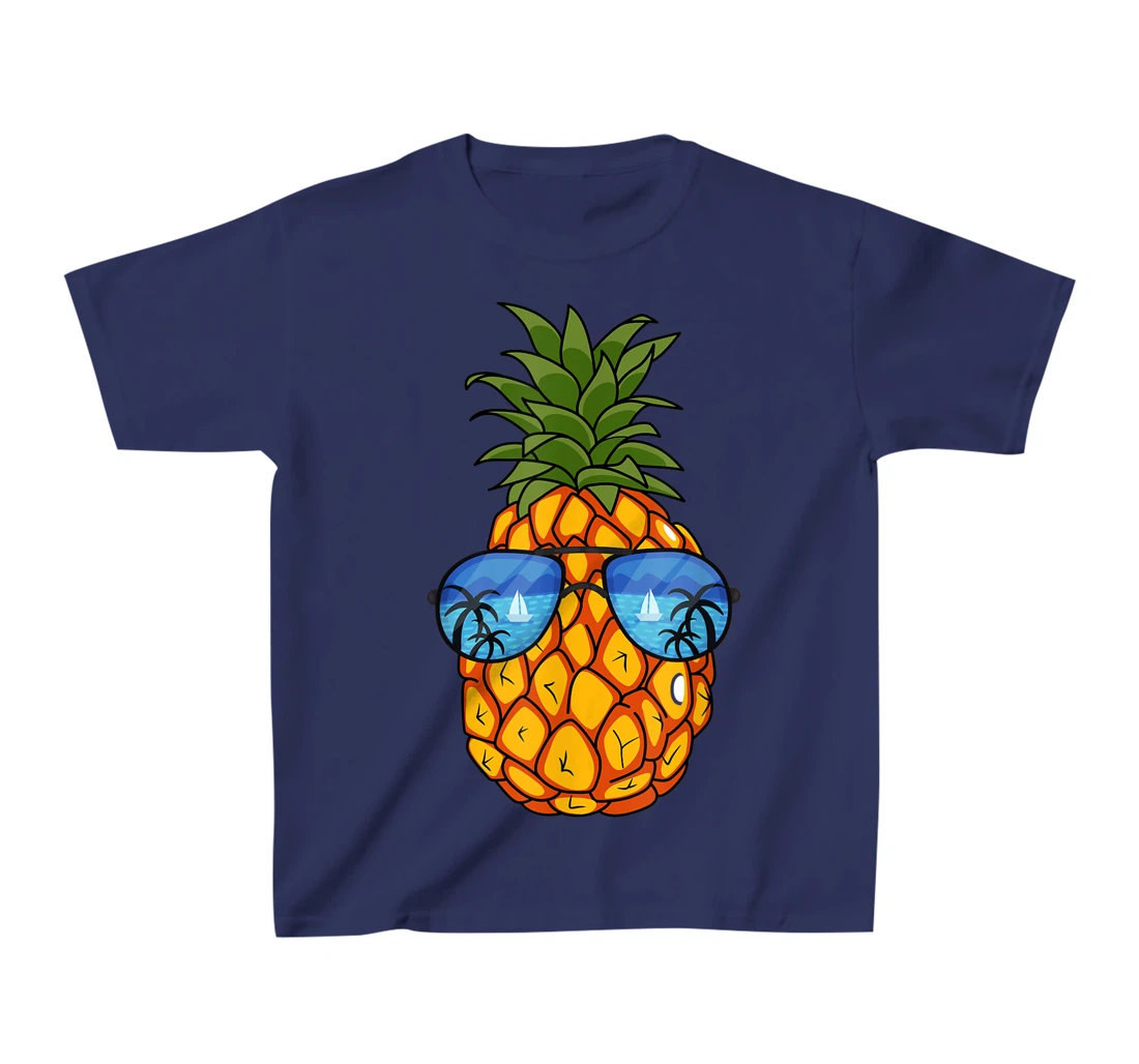 Funny Pineapple Sunglasses Aloha Beaches Hawaii Hawaiian Tee T-Shirt, Kid T-Shirt and Women T-Shirt