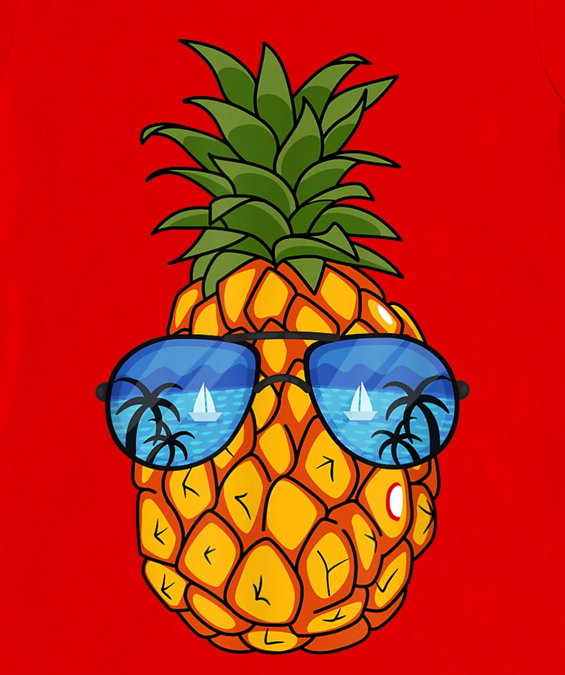 Funny Pineapple Sunglasses Aloha Beaches Hawaii Hawaiian Tee T-Shirt, Kid T-Shirt and Women T-Shirt
