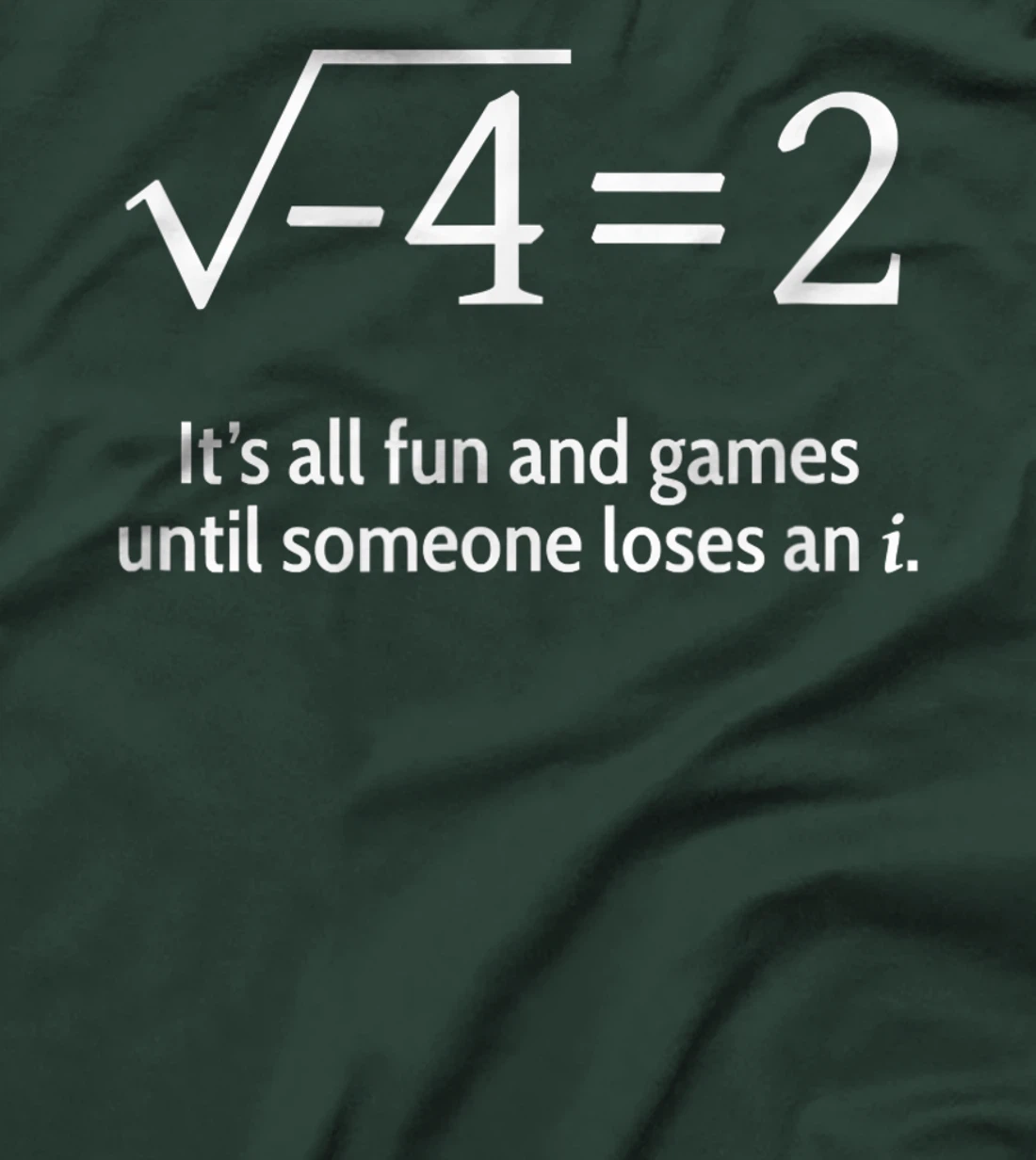 Someone Loses An i: Funny Math T-Shirt, Women T-Shirt