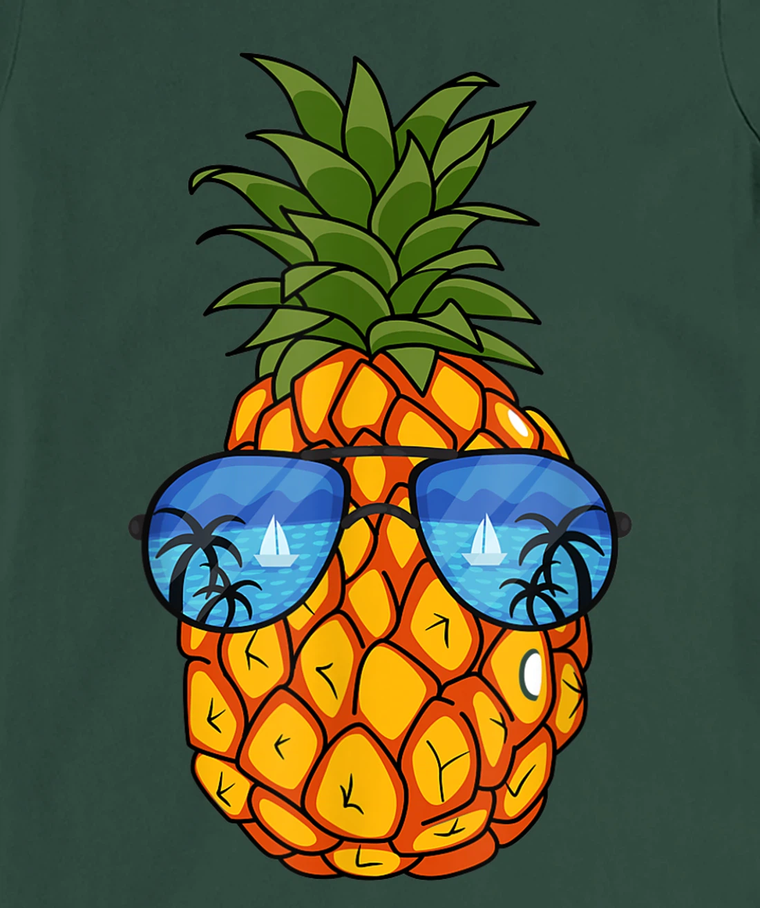 Funny Pineapple Sunglasses Aloha Beaches Hawaii Hawaiian Tee T-Shirt, Kid T-Shirt and Women T-Shirt