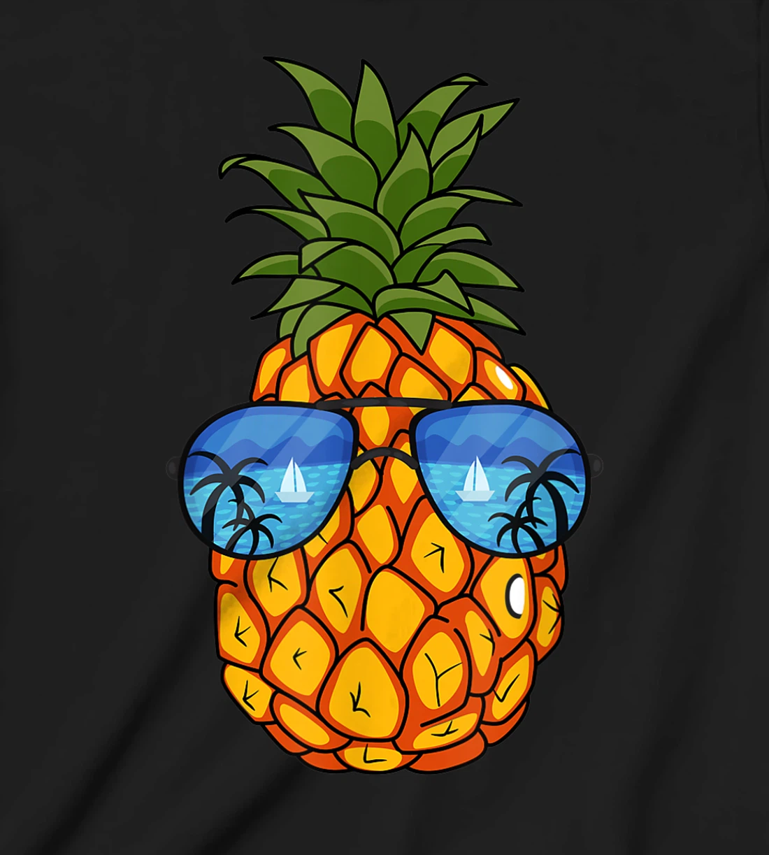 Funny Pineapple Sunglasses Aloha Beaches Hawaii Hawaiian Tee T-Shirt, Kid T-Shirt and Women T-Shirt