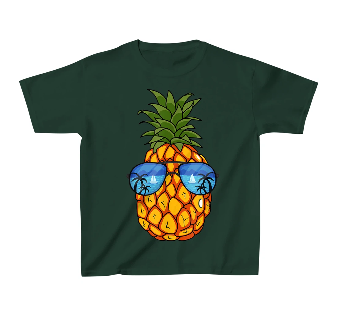 Funny Pineapple Sunglasses Aloha Beaches Hawaii Hawaiian Tee T-Shirt, Kid T-Shirt and Women T-Shirt