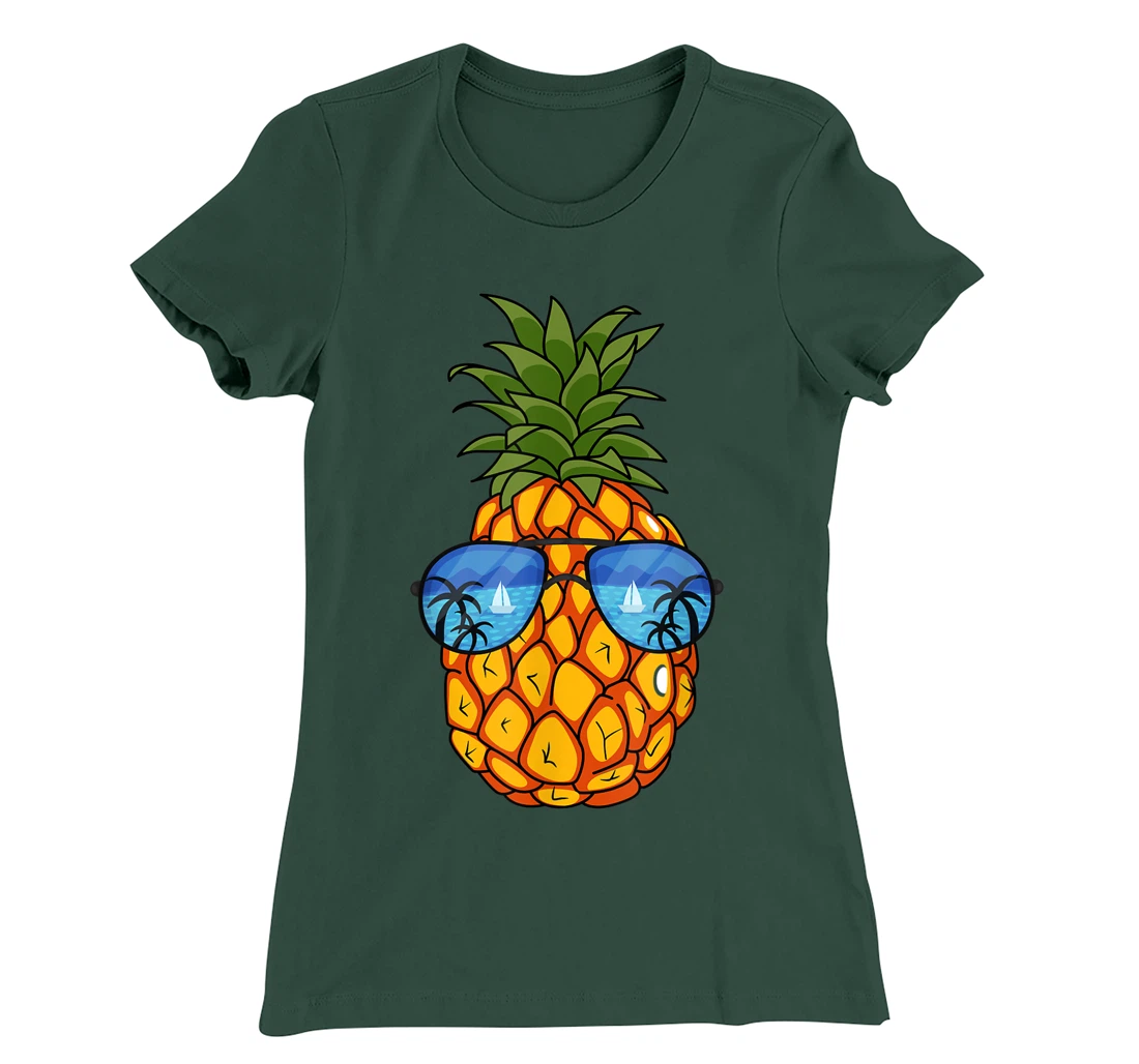 Funny Pineapple Sunglasses Aloha Beaches Hawaii Hawaiian Tee T-Shirt, Kid T-Shirt and Women T-Shirt
