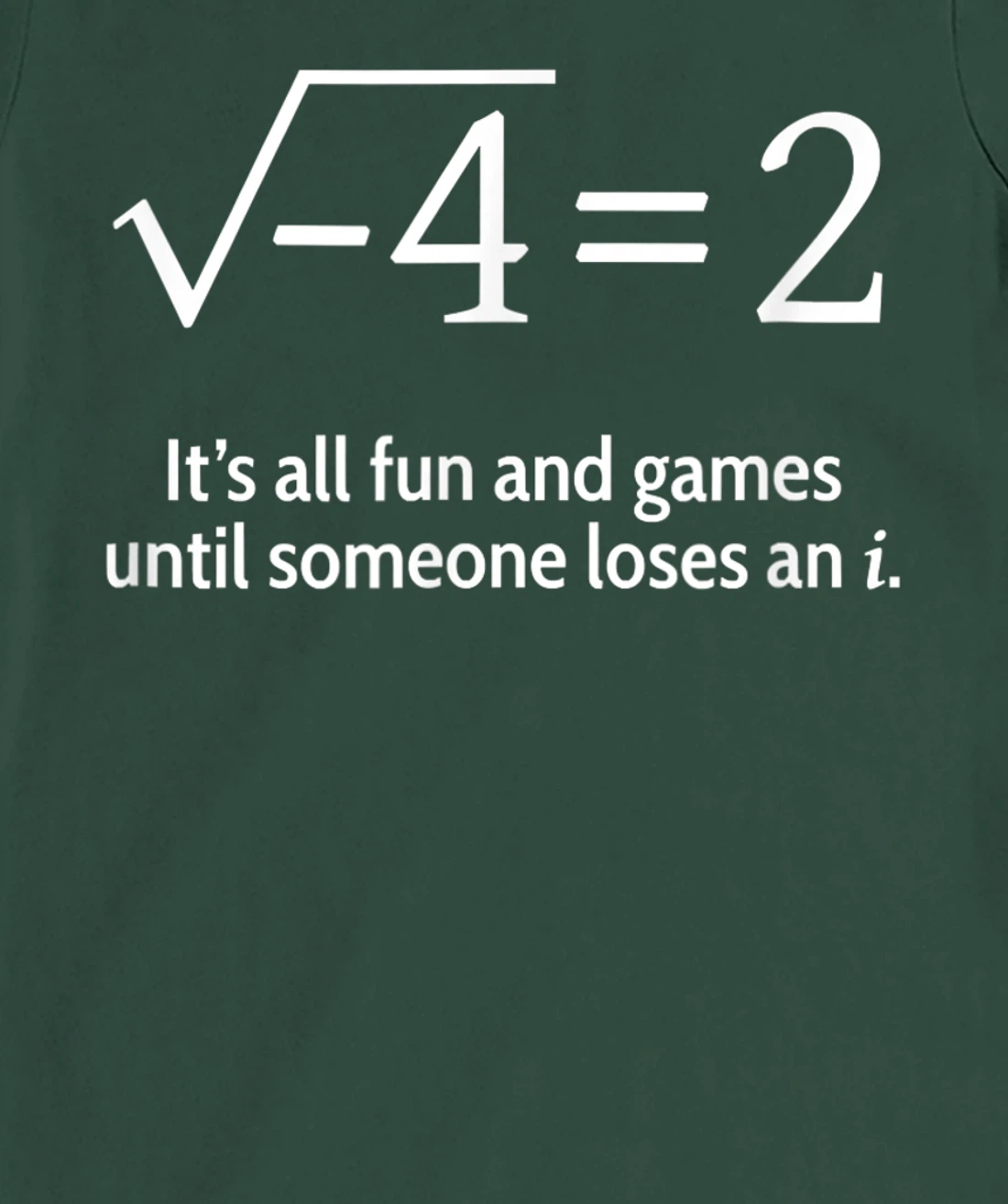 Someone Loses An i: Funny Math T-Shirt, Women T-Shirt