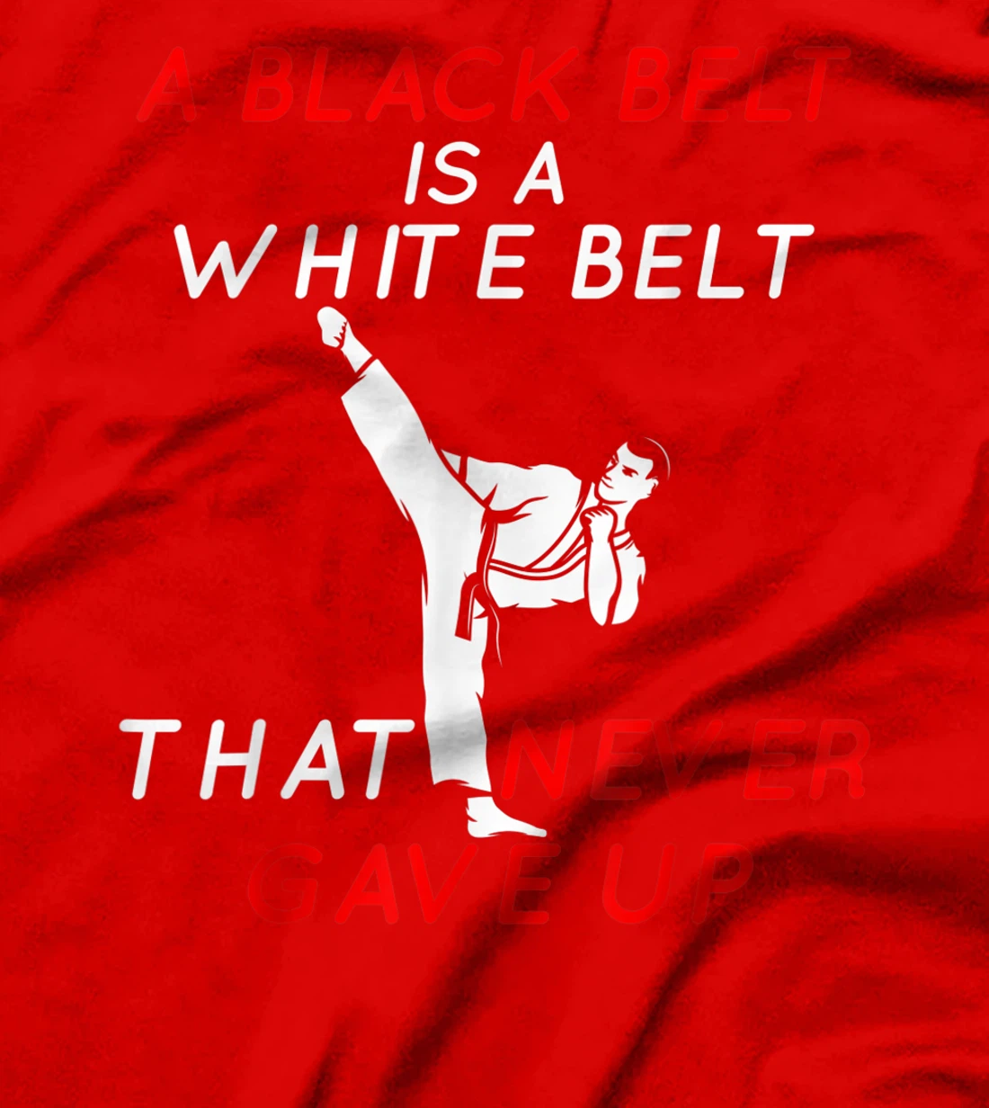 A Black Belt is A White Belt That Never Gave Up Karate Funny T-Shirt, Women T-Shirt