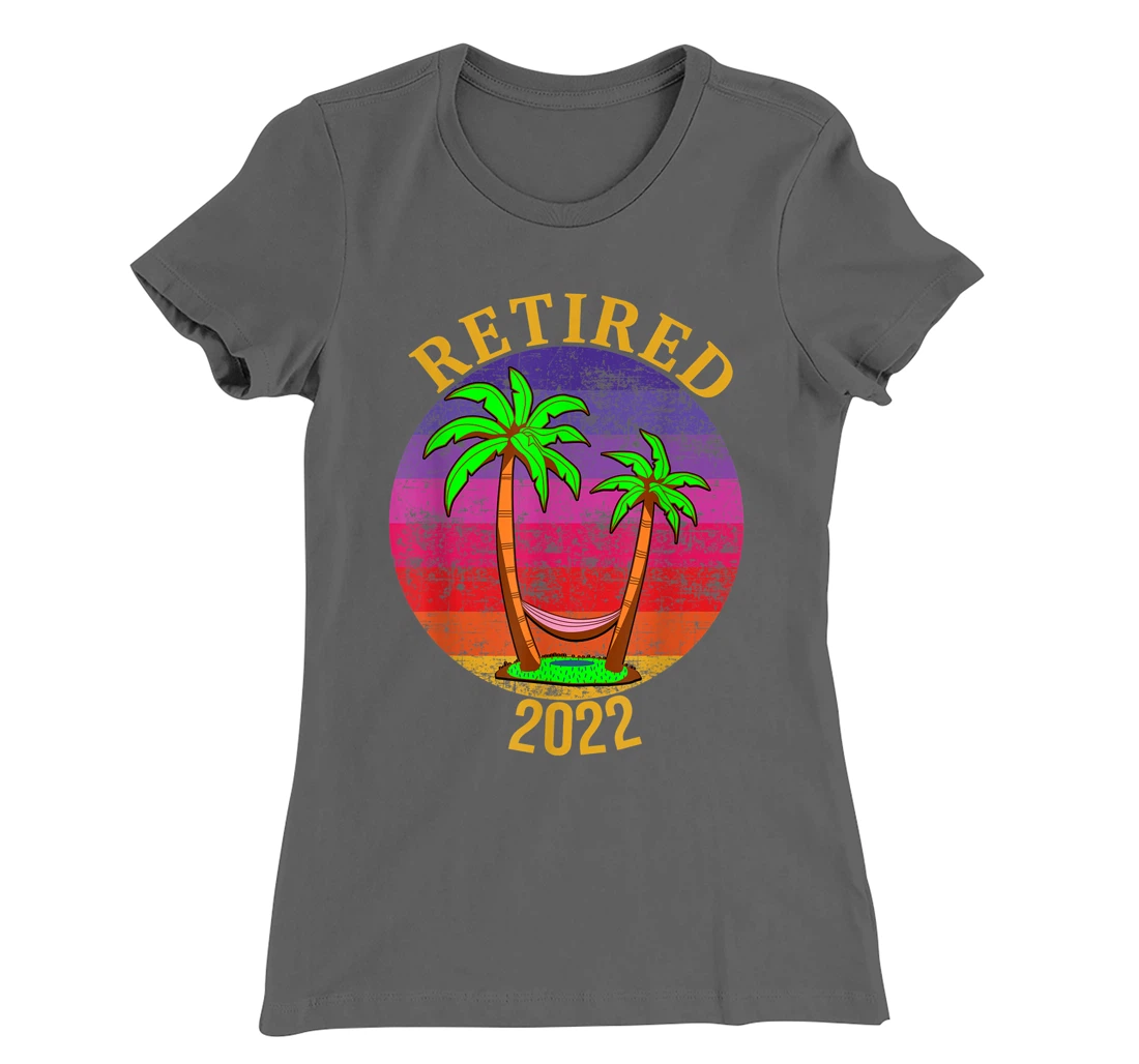 Retired 2022 Beach Palm Trees and Hammock T-Shirt, Women T-Shirt
