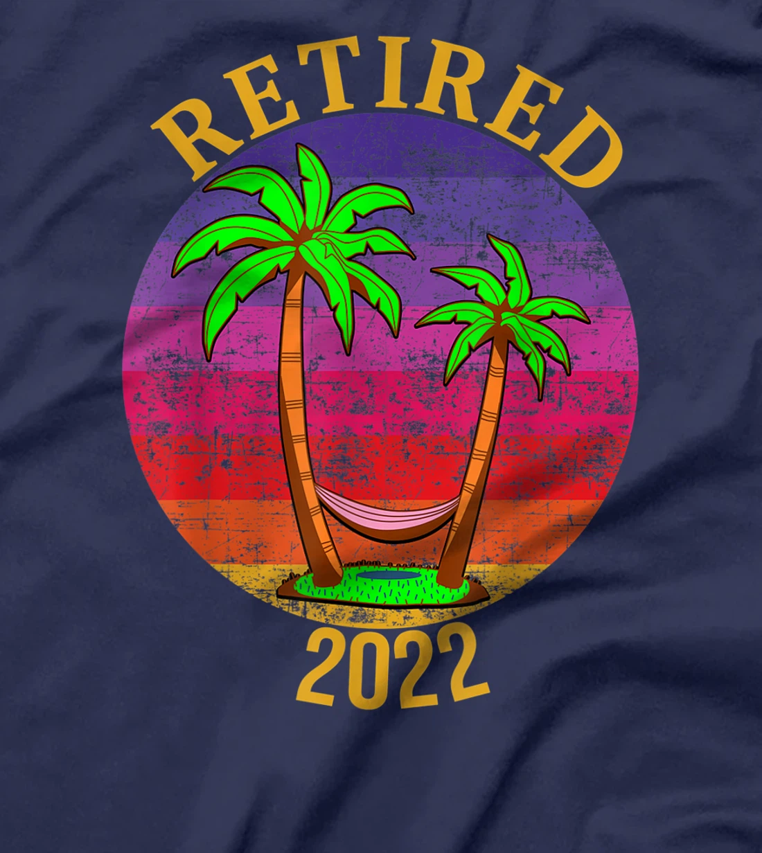 Retired 2022 Beach Palm Trees and Hammock T-Shirt, Women T-Shirt