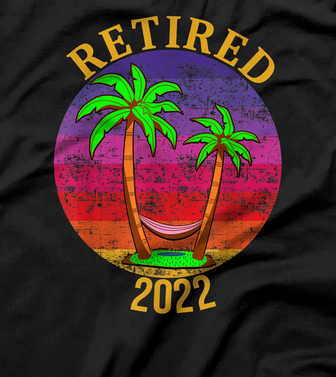 Retired 2022 Beach Palm Trees and Hammock T-Shirt, Women T-Shirt