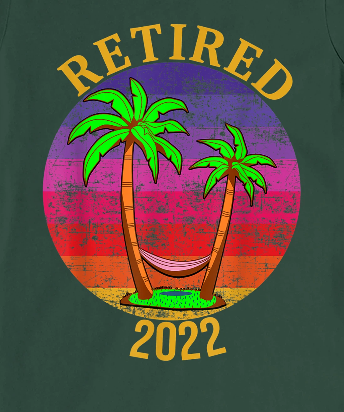 Retired 2022 Beach Palm Trees and Hammock T-Shirt, Women T-Shirt