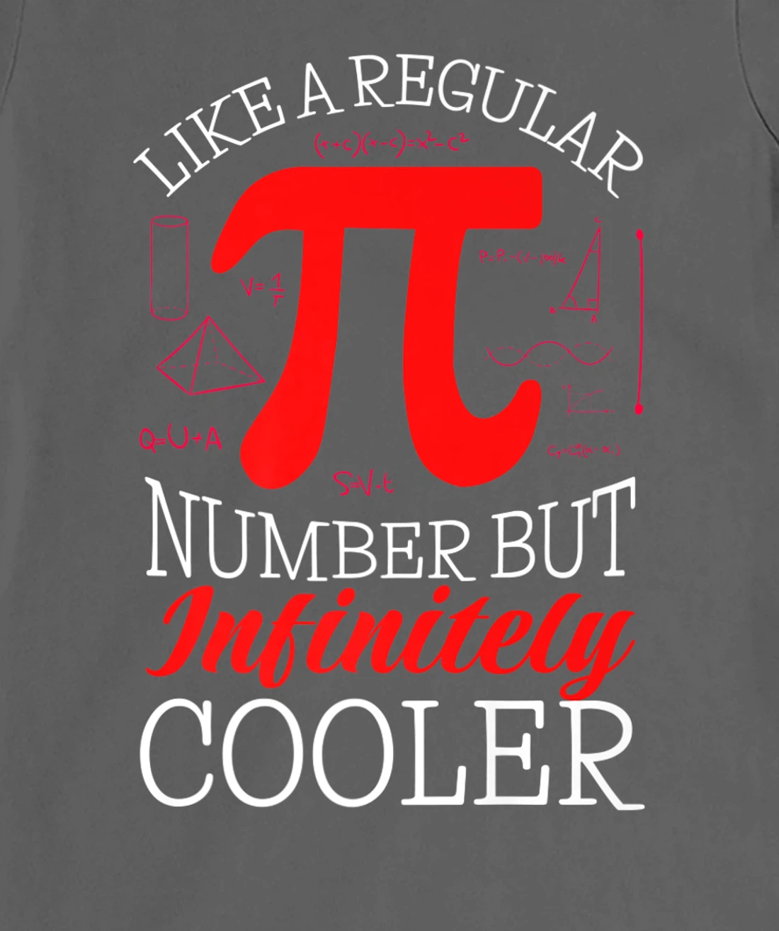 Funny Pi Day Like a Regular Number But Infinitely Cooler T-Shirt, Kid T-Shirt and Women T-Shirt