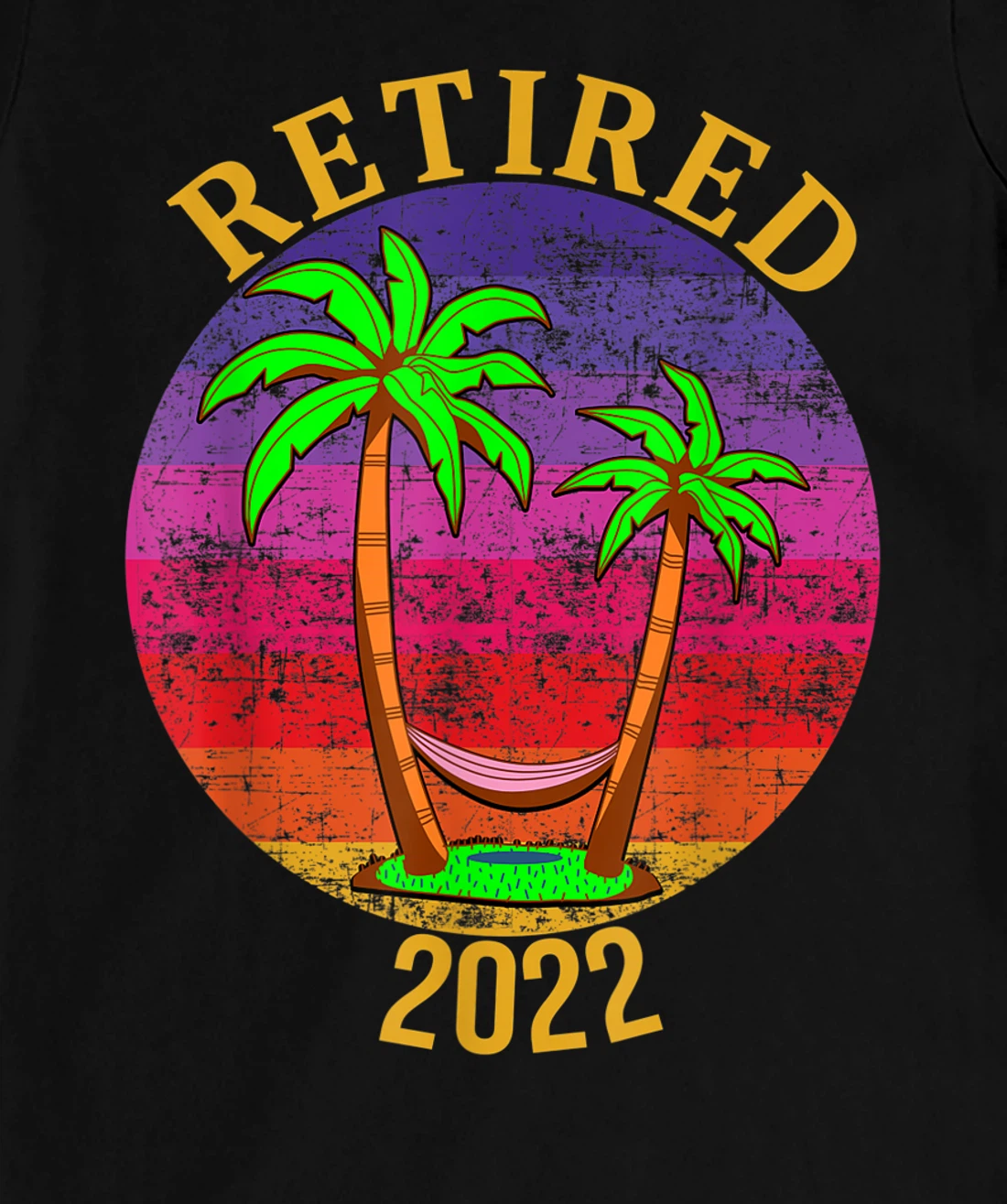 Retired 2022 Beach Palm Trees and Hammock T-Shirt, Women T-Shirt